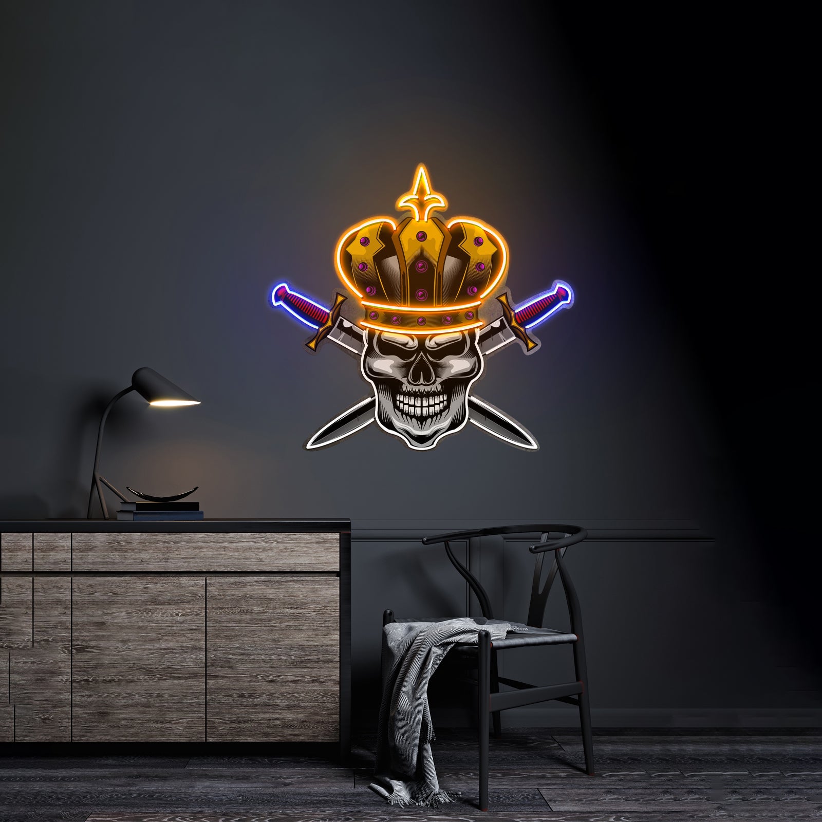 Skull King Led Neon Sign Light Custom Led Signs