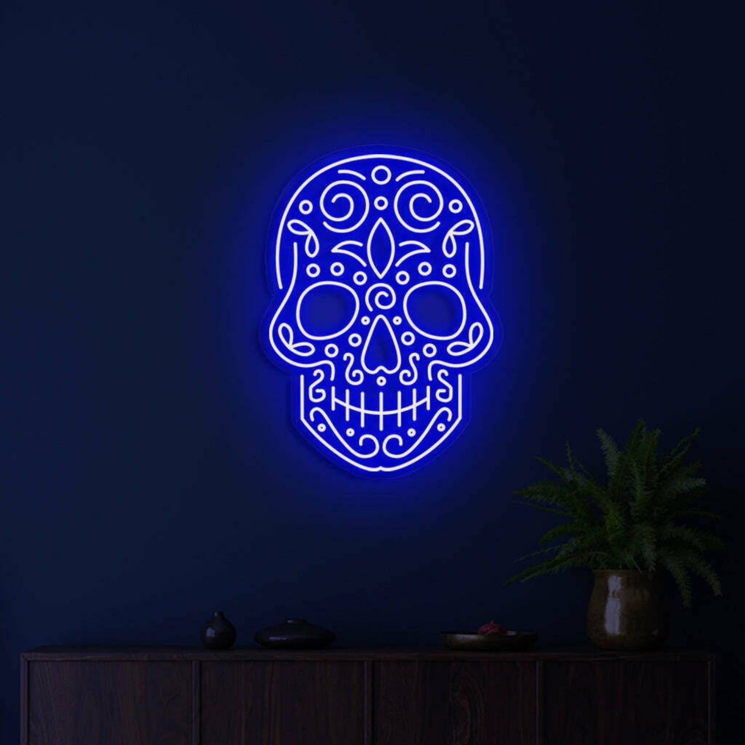 Skull Neon Reminder Of Lifes Edge And Vibrancy | Shineneon