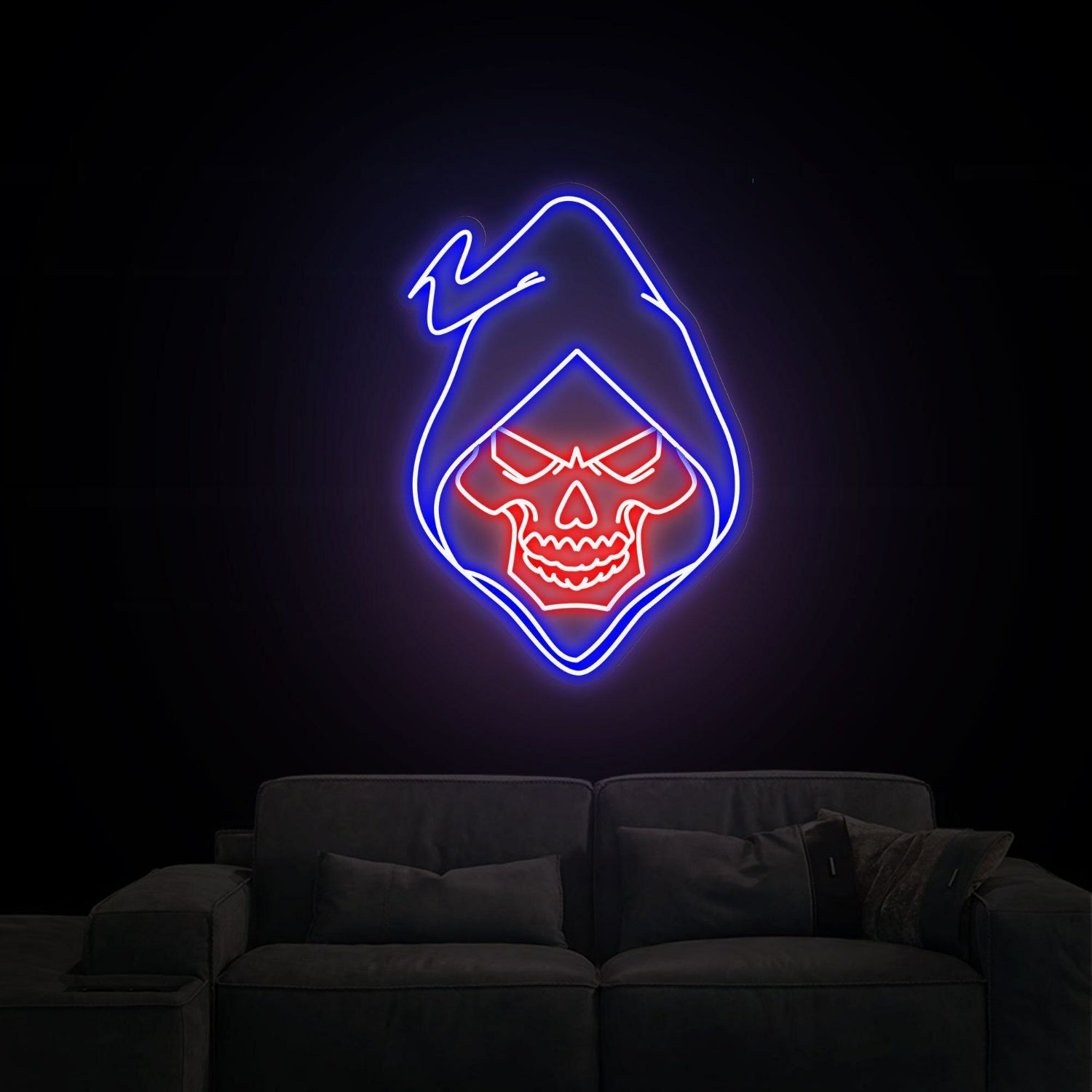 Skull Neon Sign Game Room Office Or Bar Atmosphere | Shineneon