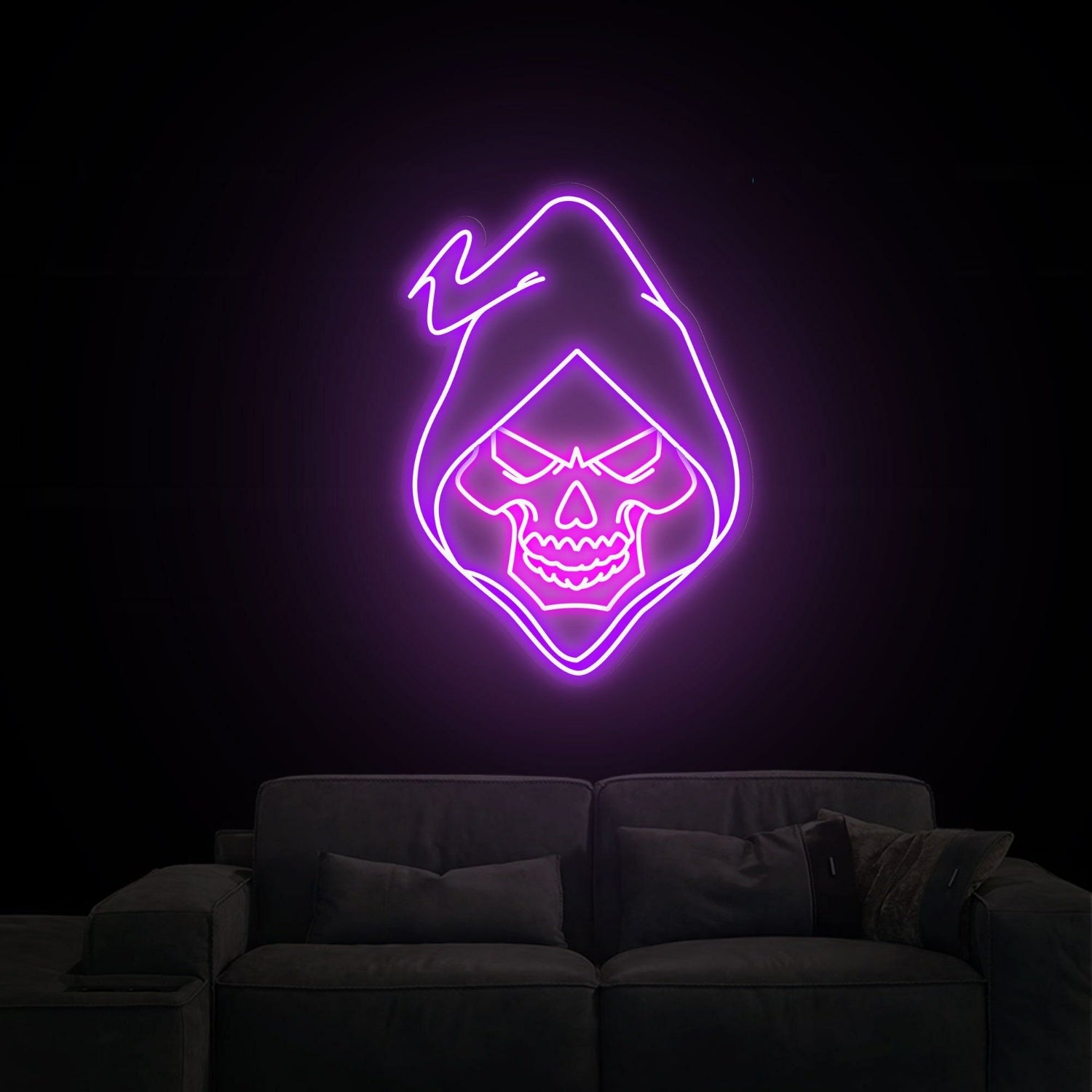 Skull Neon Sign Game Room Office Or Bar Atmosphere | Shineneon