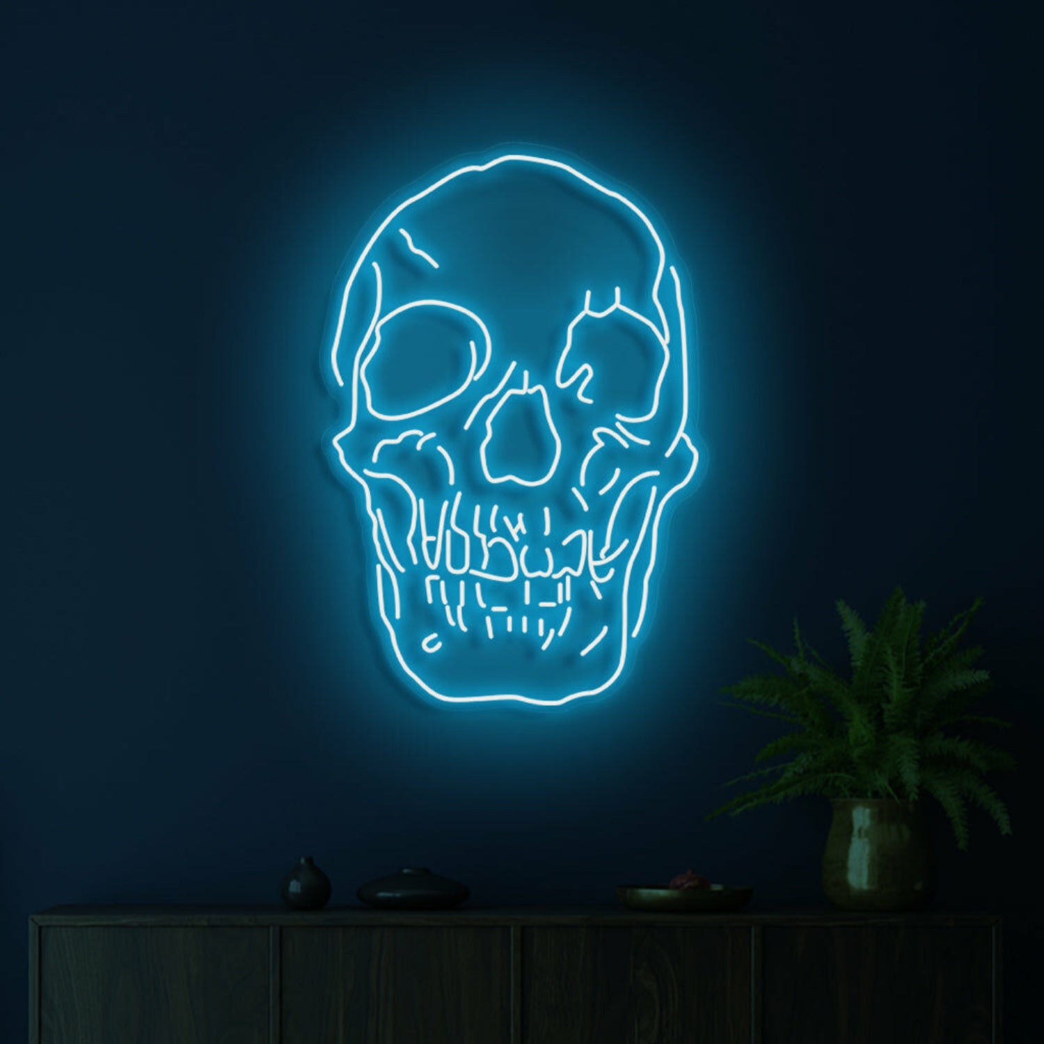 Skull Neon Skilt Edgy Neon Art For A Bold Statement | Shineneon
