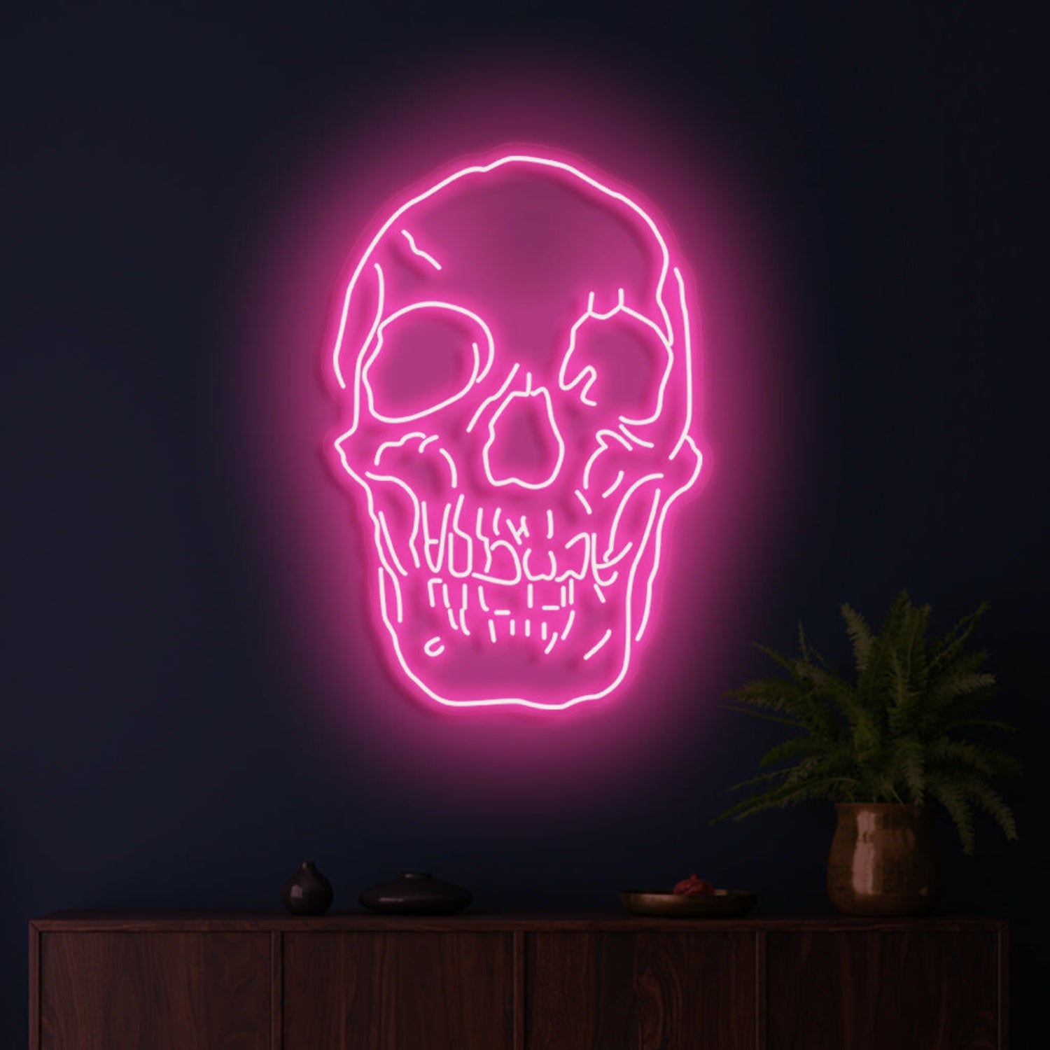 Skull Neon Skilt Edgy Neon Art For A Bold Statement | Shineneon
