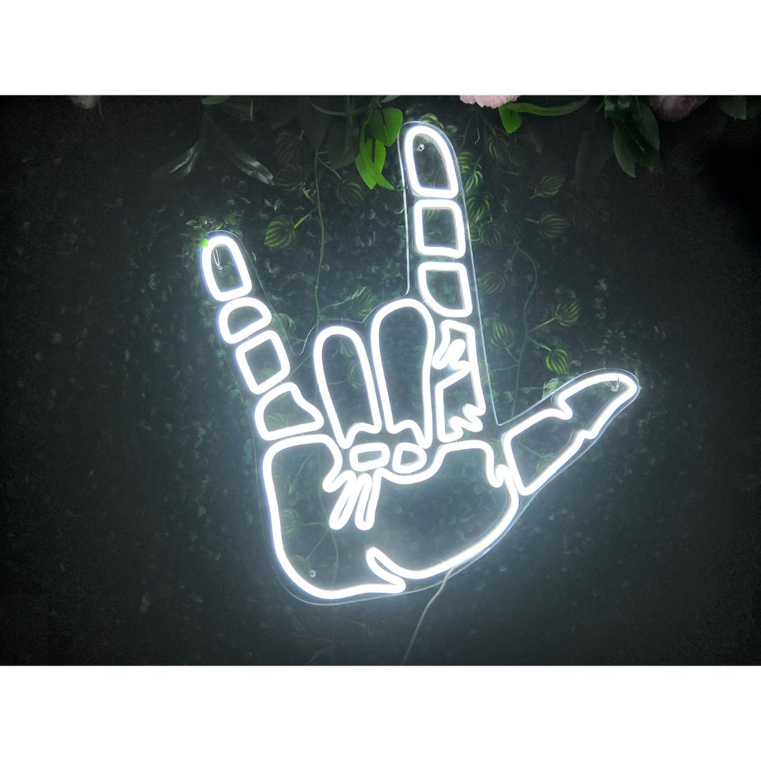 Skull Rock Gesture Led Sign Business Neon Sign - Shineneon