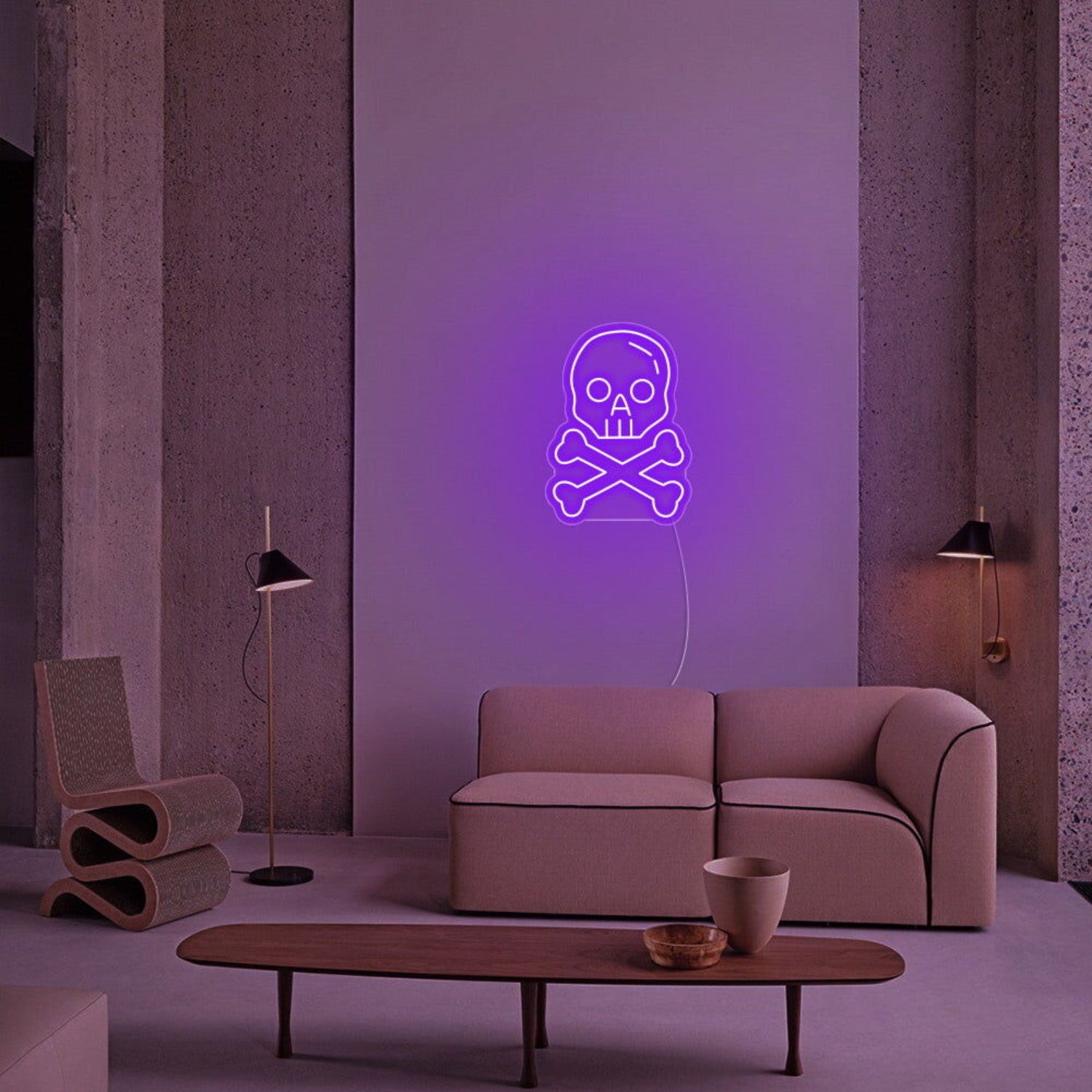 Skull X Bone Halloween Neon Sign | Shineneon