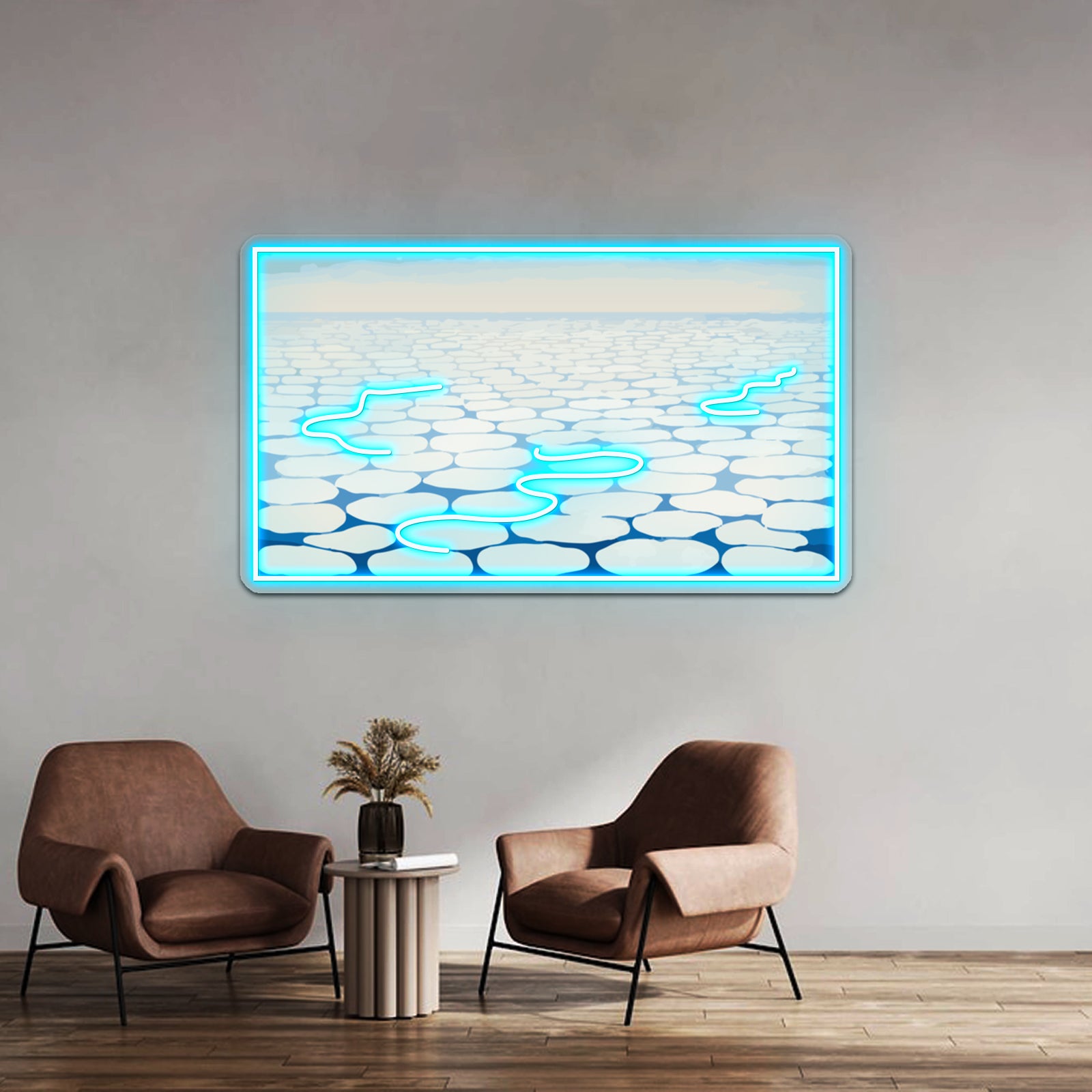 Sky Above Clouds Iv Georgia Okeeffe Wall Artwork Neon Signs | Shineneon