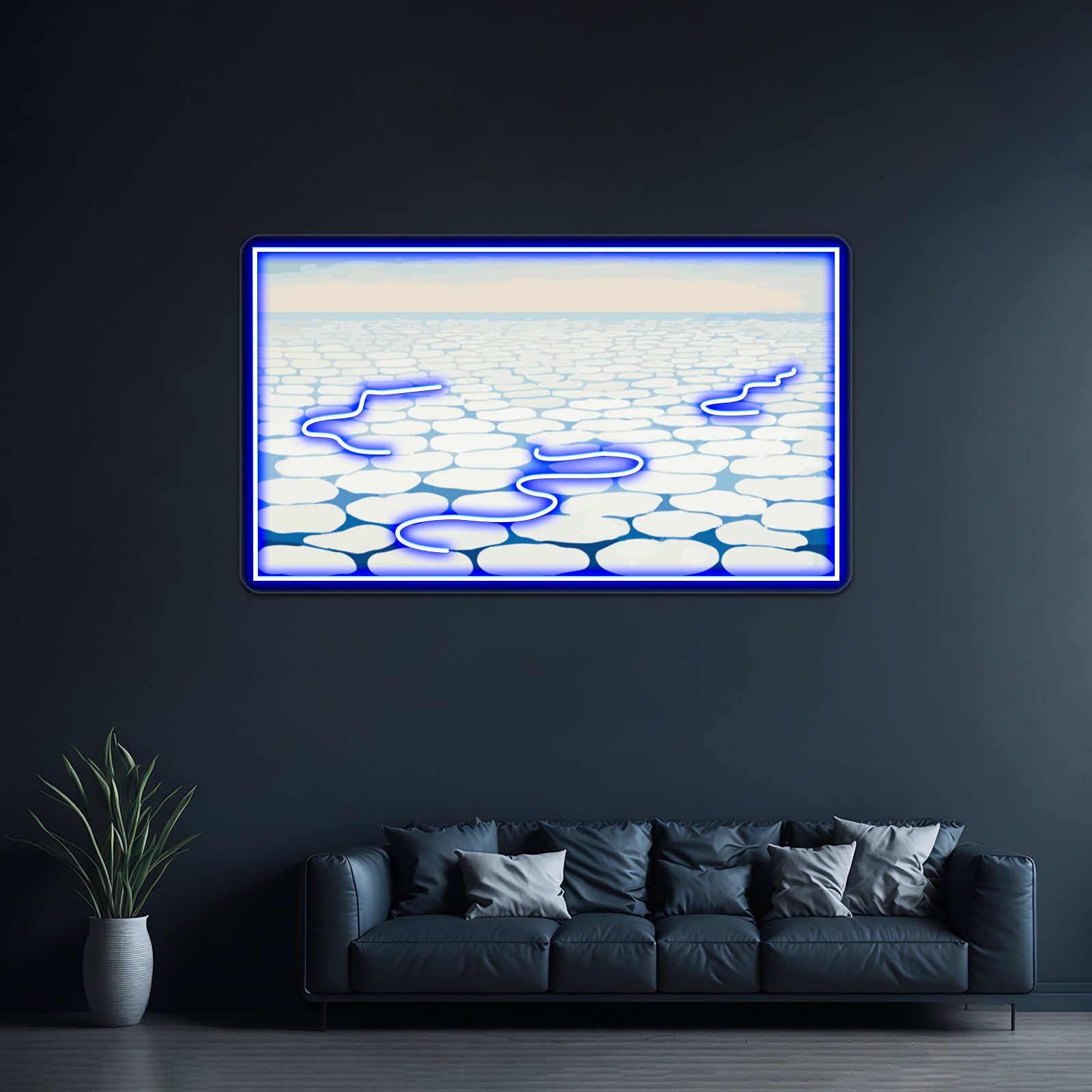 Sky Above Clouds Iv Georgia Okeeffe Wall Artwork Neon Signs | Shineneon