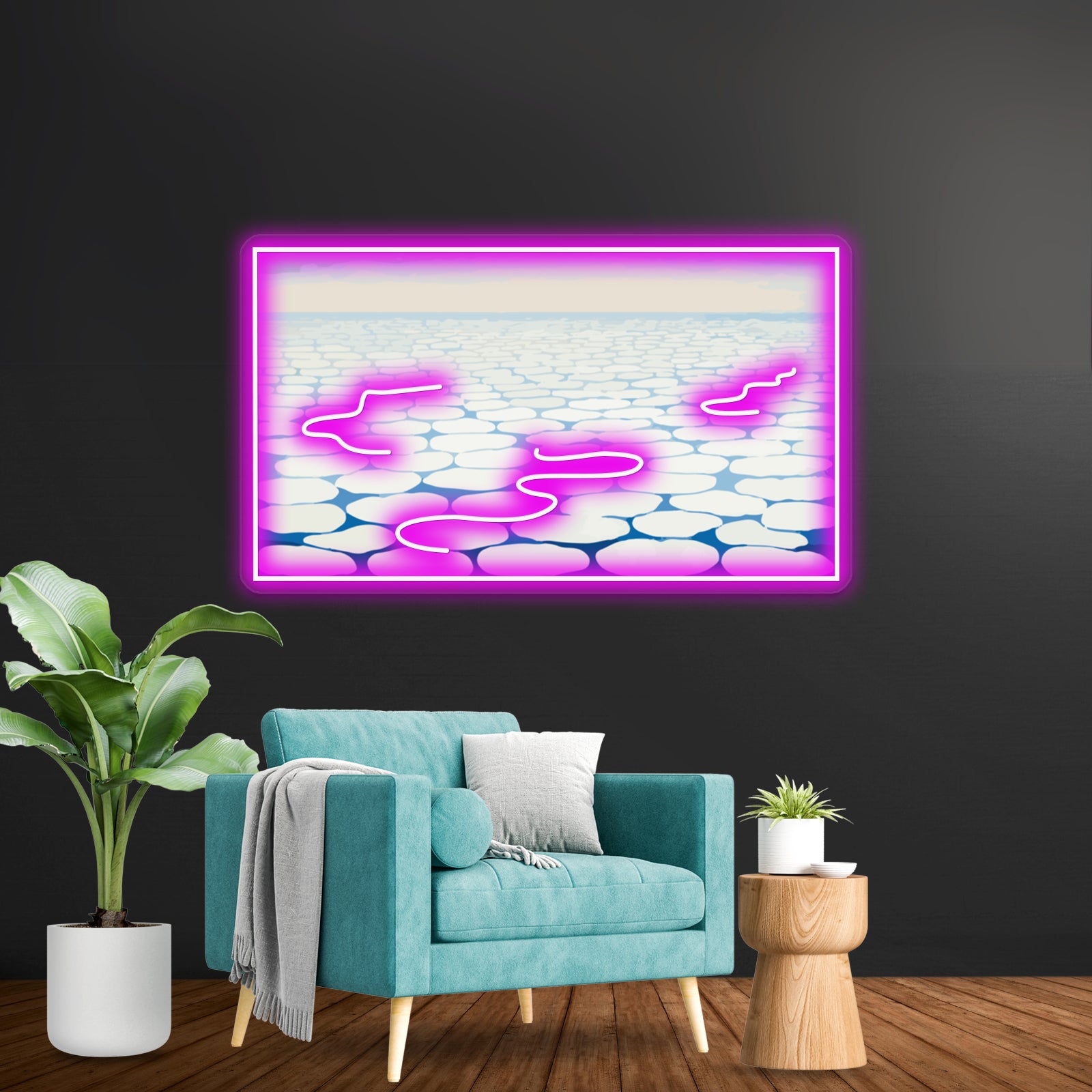 Sky Above Clouds Iv Georgia Okeeffe Wall Artwork Neon Signs | Shineneon