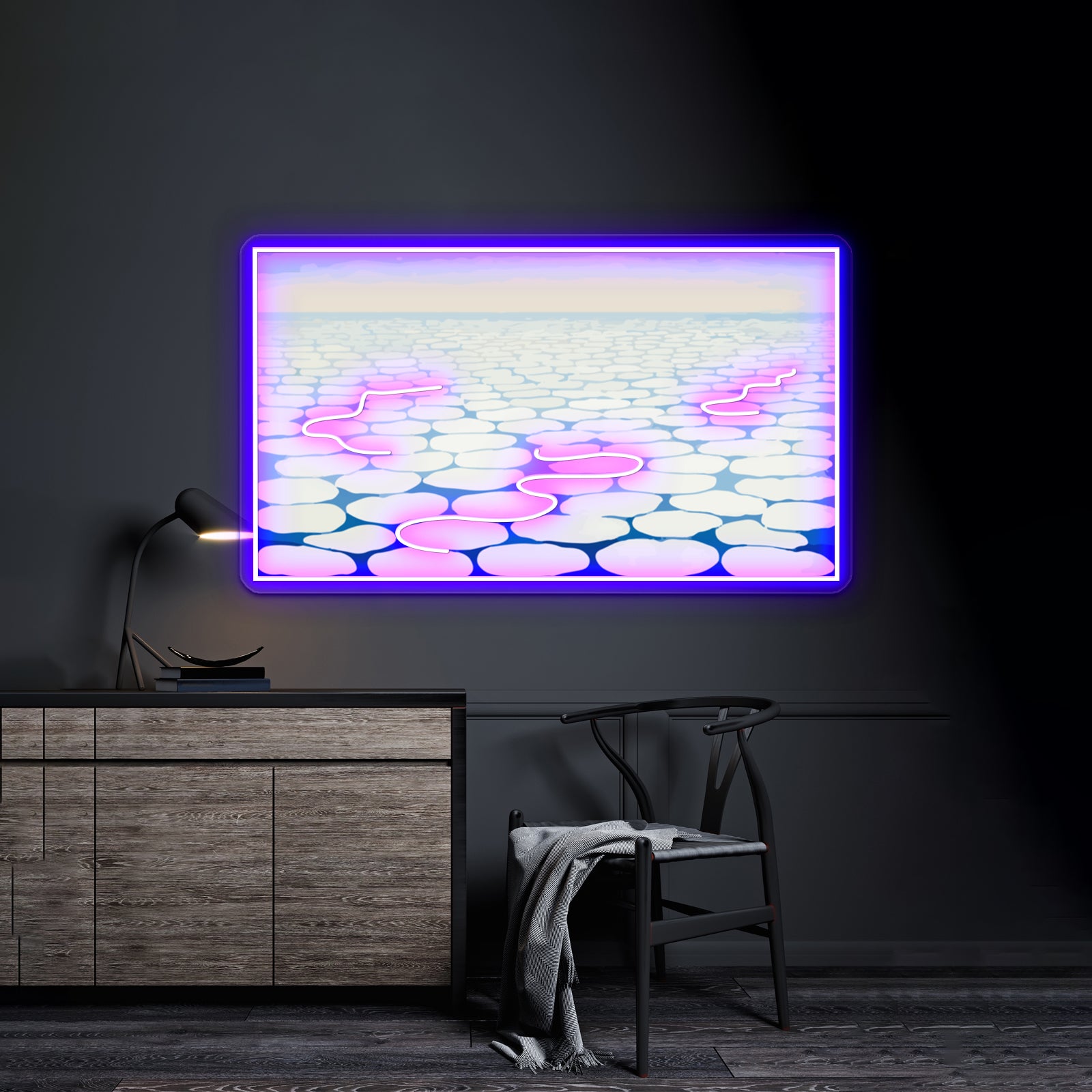 Sky Above Clouds Iv Georgia Okeeffe Wall Artwork Neon Signs | Shineneon