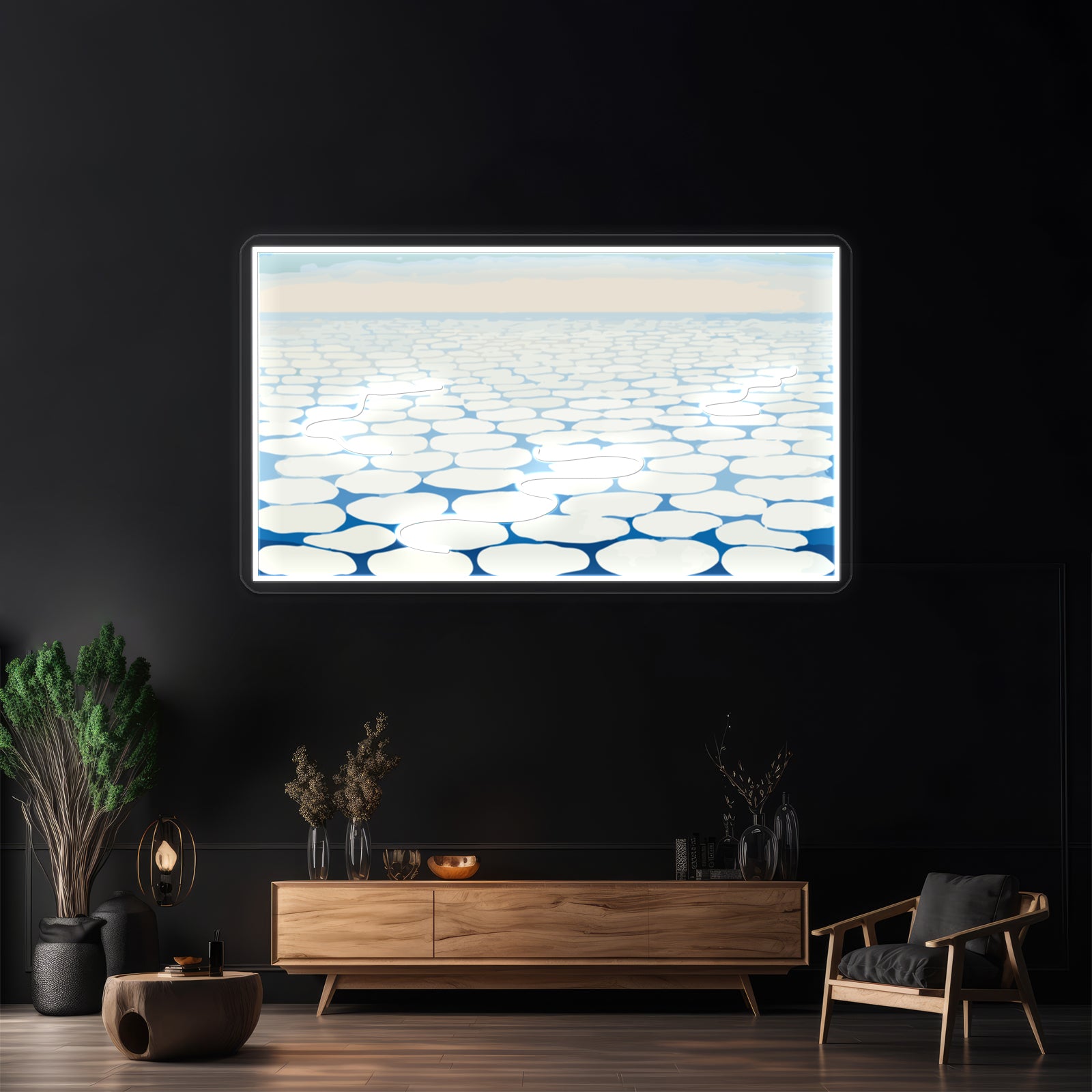 Sky Above Clouds Iv Georgia Okeeffe Wall Artwork Neon Signs | Shineneon