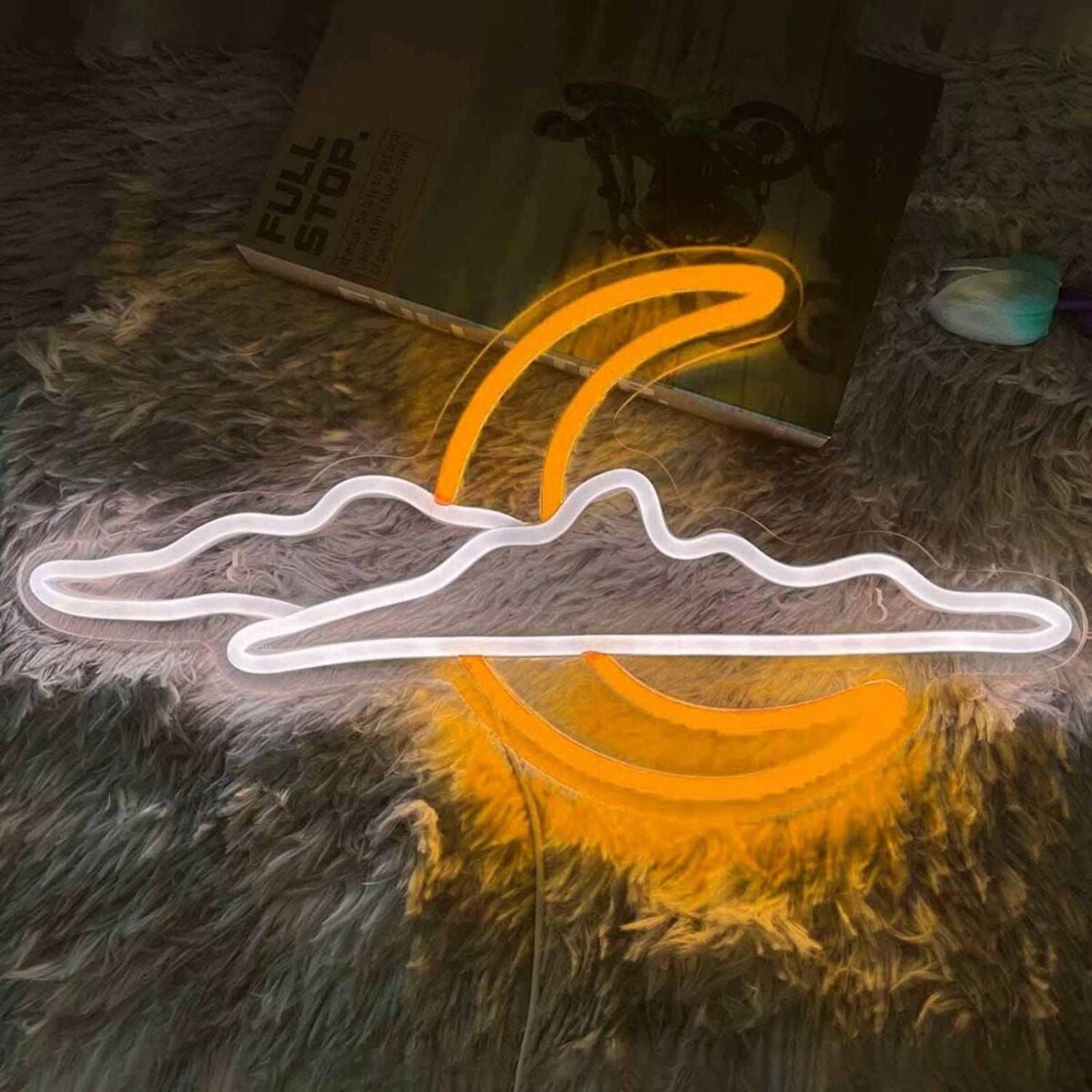 Sky Clouds Crescent Moon Decorating Led Neon Signs - Shineneon