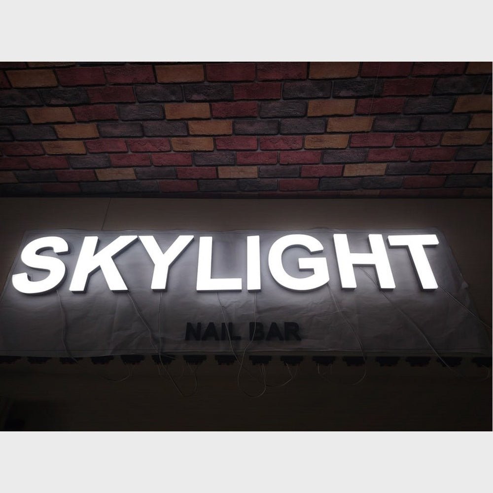 Skylight 3D Frontlit And Backlit Channel Letter Led Light Sign - Shineneon