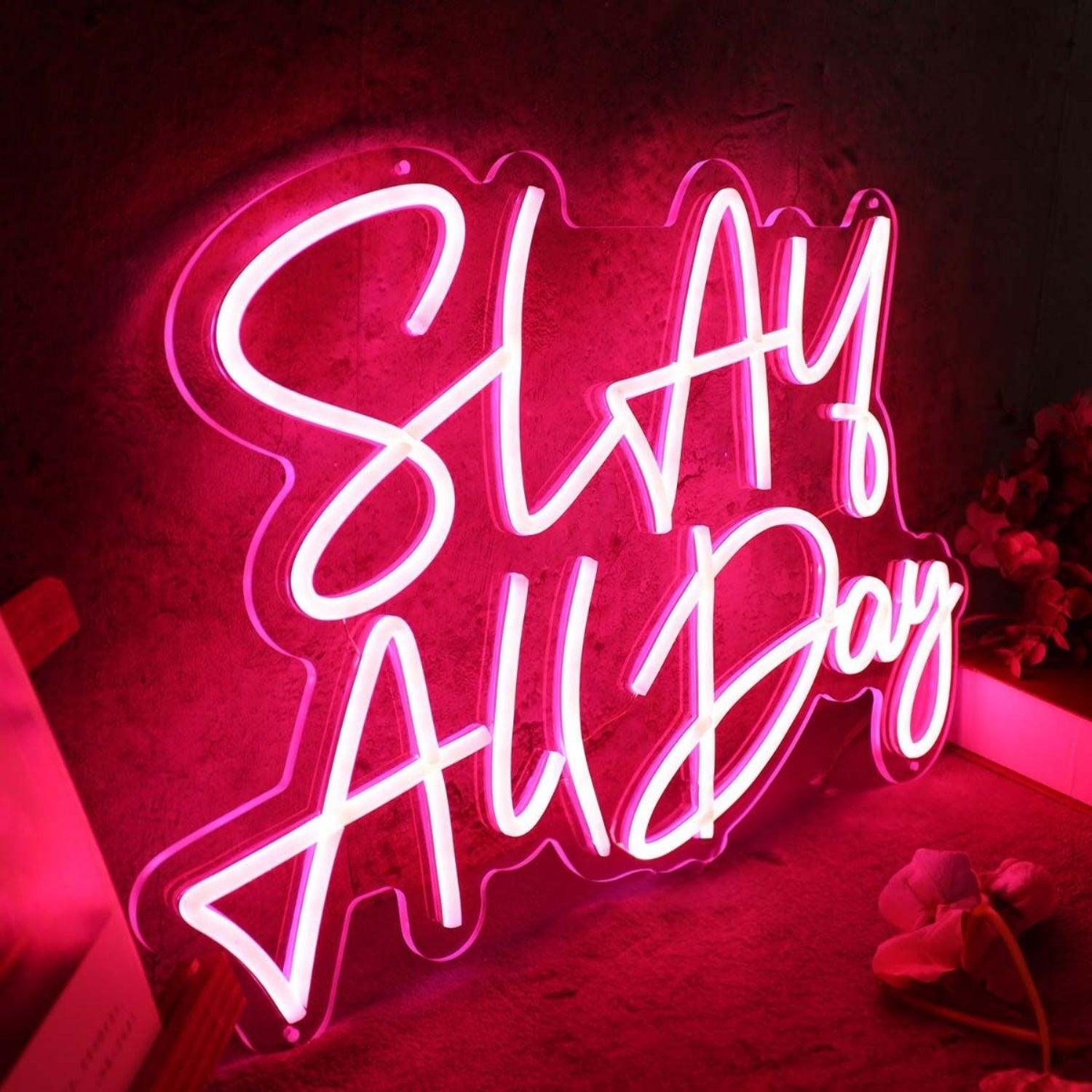 Slay All Day Red Led Custom Led Neon Sign - Shineneon