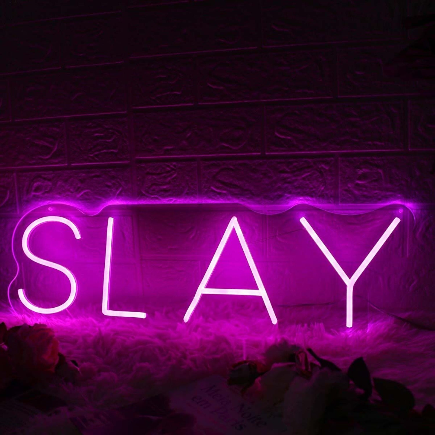Slay Pink Led Neon Sign Fempowering And Bold Spaces - Shineneon