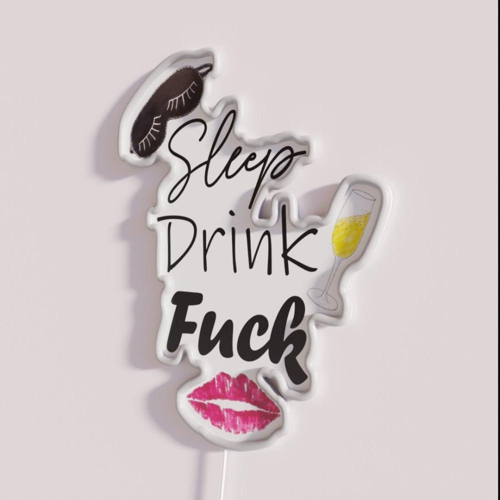 Sleep Drink Fuck Rebecca Welton Rgb Led Neon Sign - Shineneon