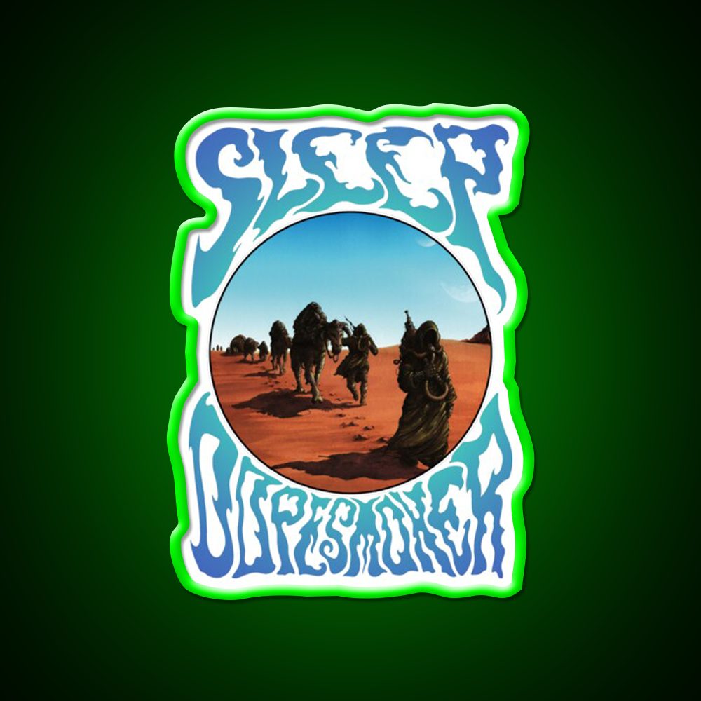 Sleep Stoner Metal Band Album Cover Dopesmoker Green Leaf Led Neon Sign Rgb Color - LED neon sign view 8