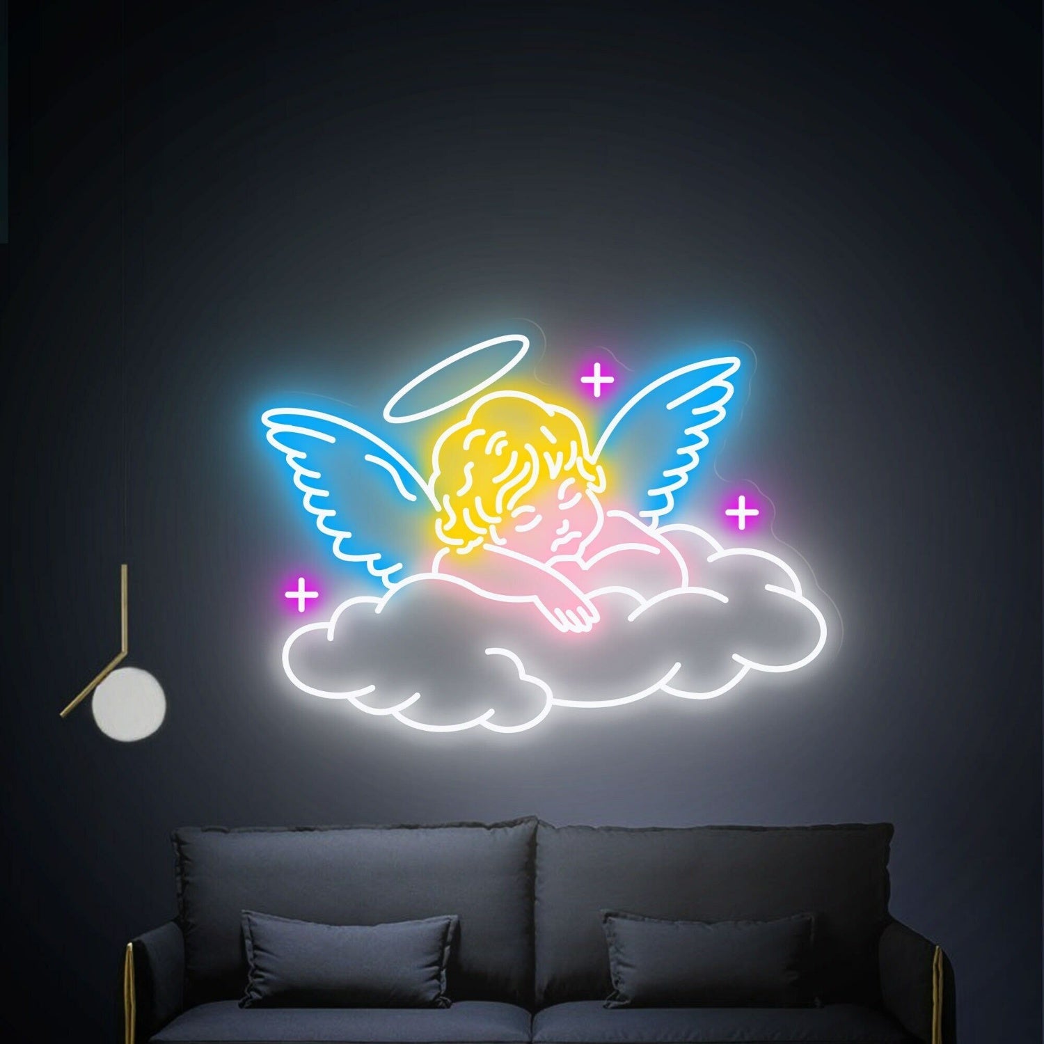 Sleeping Angel Neon Light Art Party Decor Gifts - Shineneon