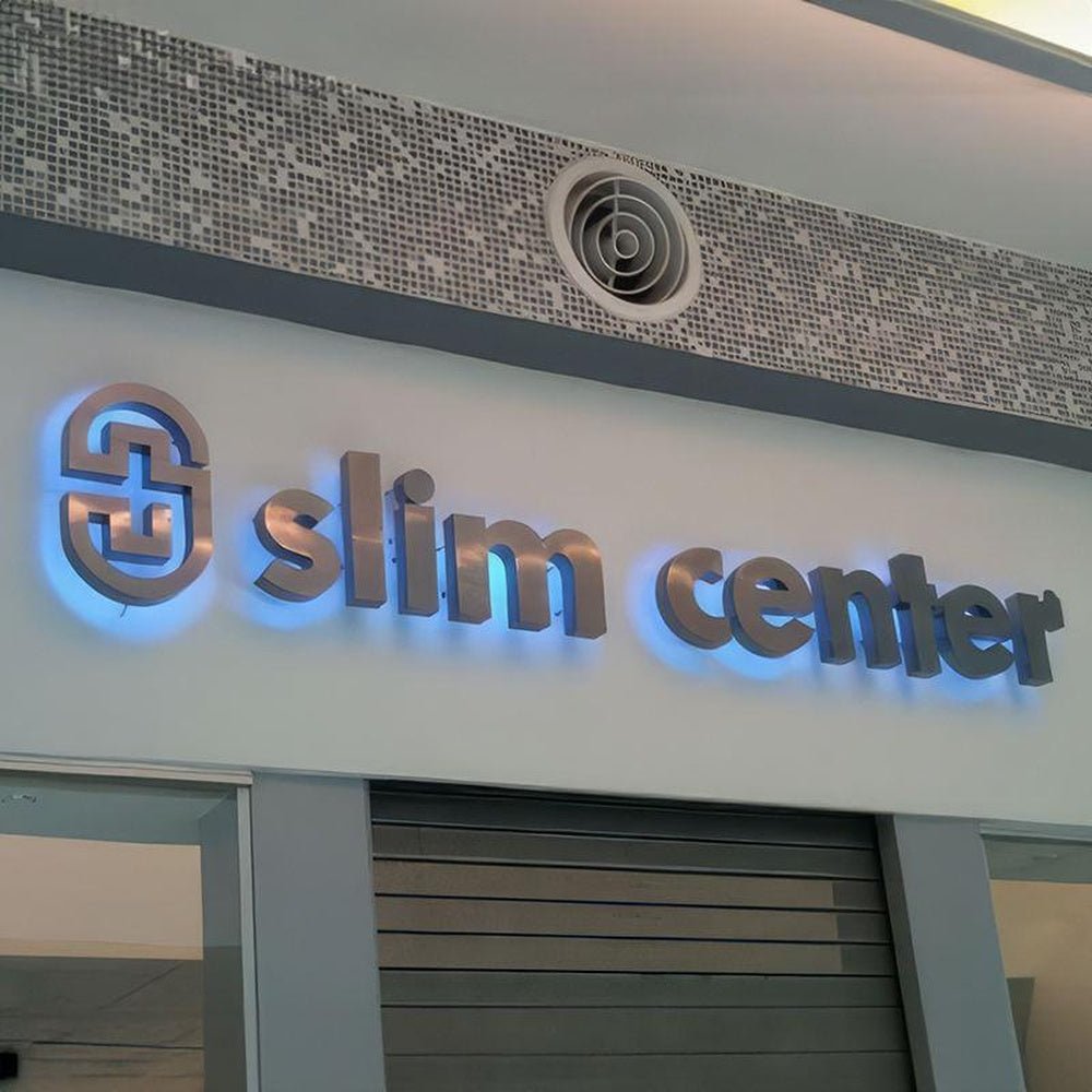 Slim Center 3D Backlit Letters Business Metal Led Sign - Shineneon