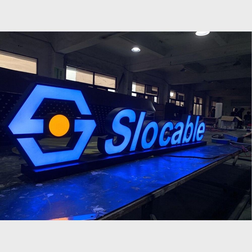 Slocable With Logo 3D Frontlit Channel Letters Led Light Sign