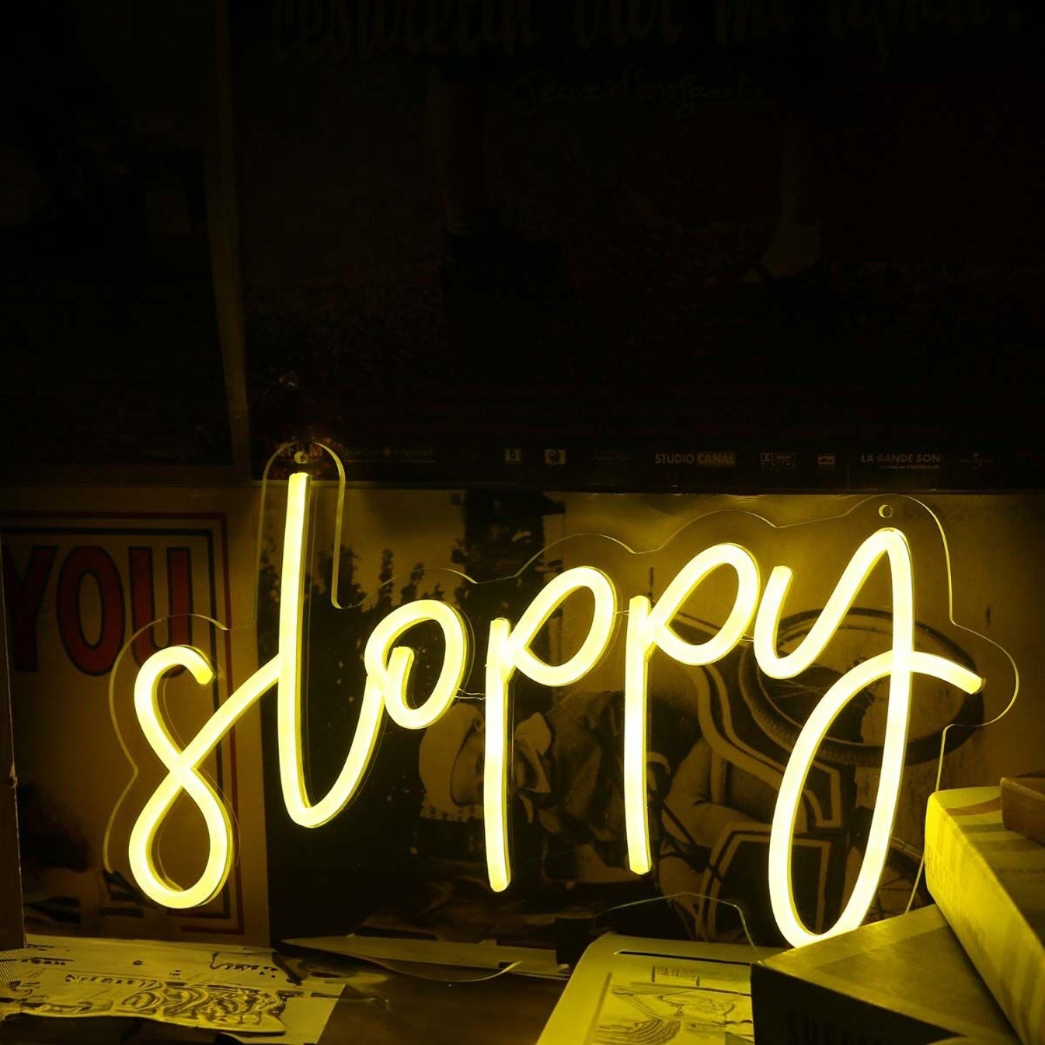Sloppy Yellow Led Neon Sign - Shineneon