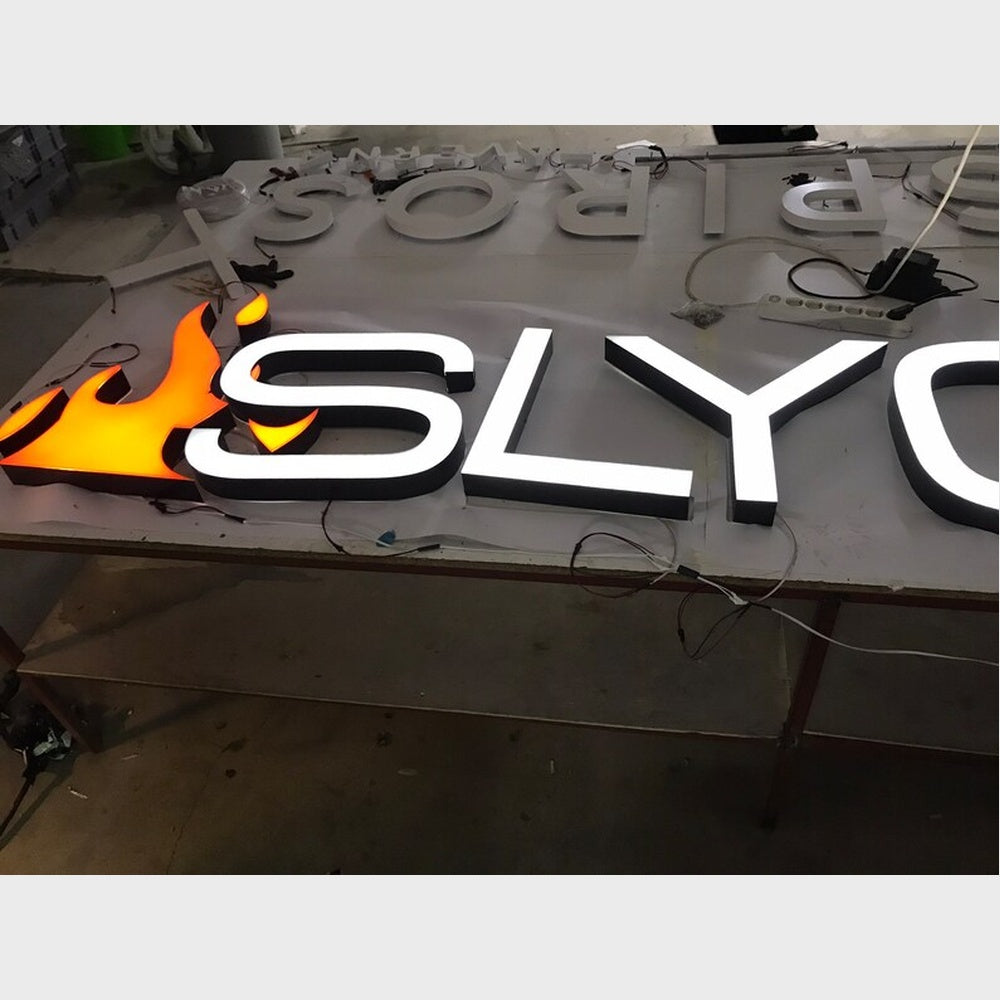 Slyoe 3D Frontlit Channel Letters Led Light Sign