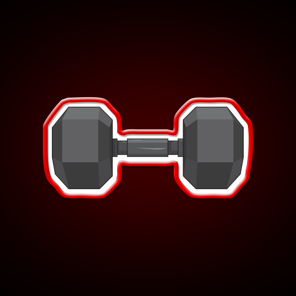 Small Dumbbell Gym Fitness Led Neon Sign Rgb Color