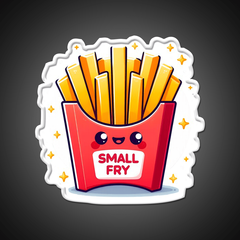 Small Fry Fast Food Led Neon Sign For Burger Place Rgb Color - Shineneon