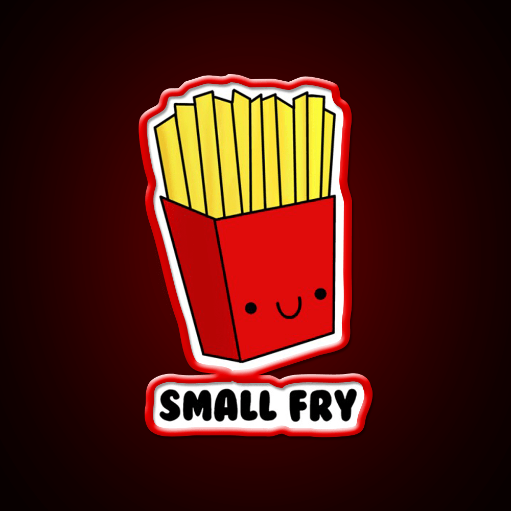 Small Fry Snack Food Led Neon Sign For Snack Room Rgb Color - Shineneon