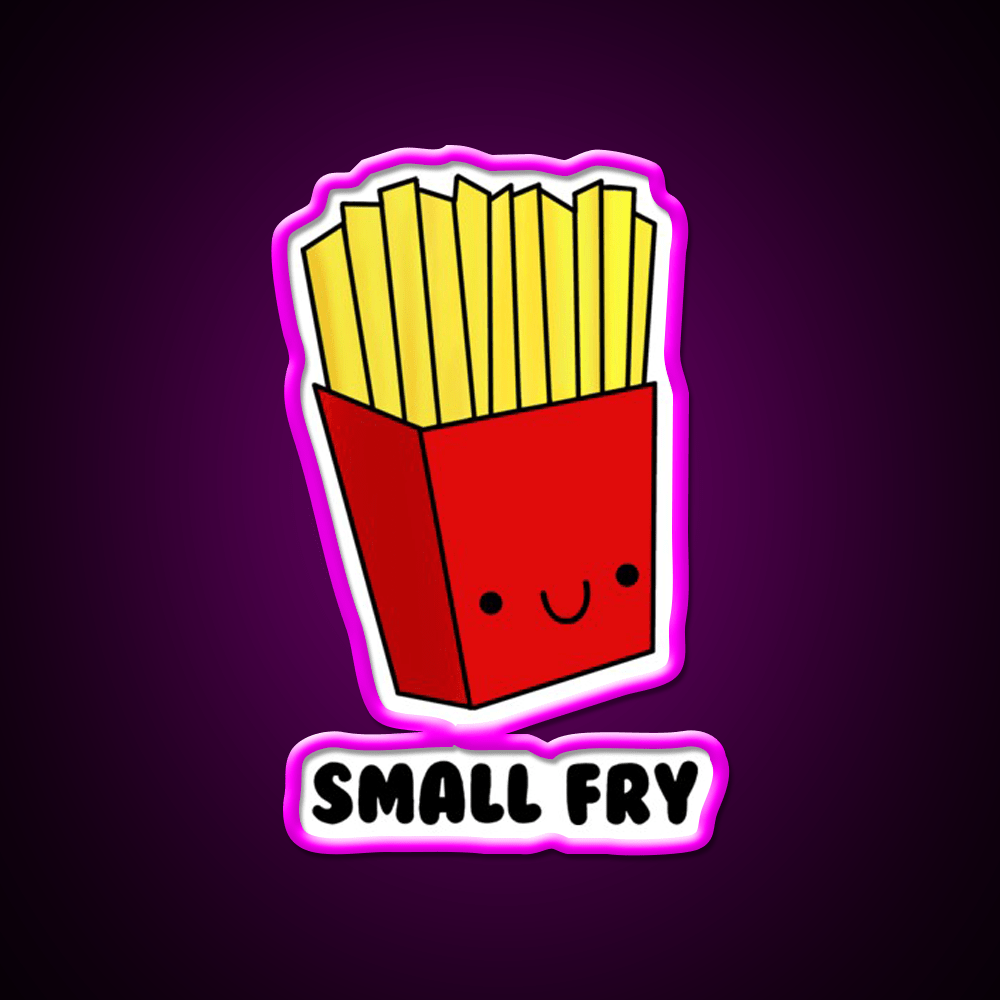 Small Fry Snack Food Led Neon Sign For Snack Room Rgb Color - Shineneon