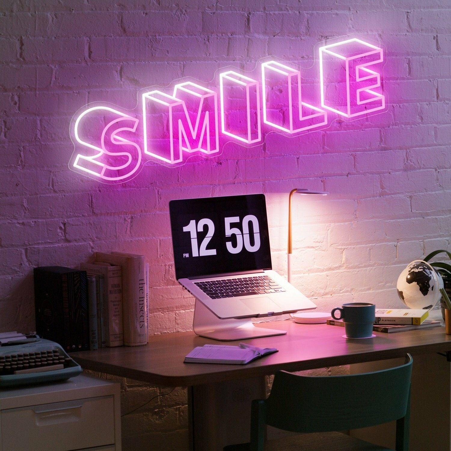 Smile 3d Word Led Neon Sign For Bar Office - Shineneon