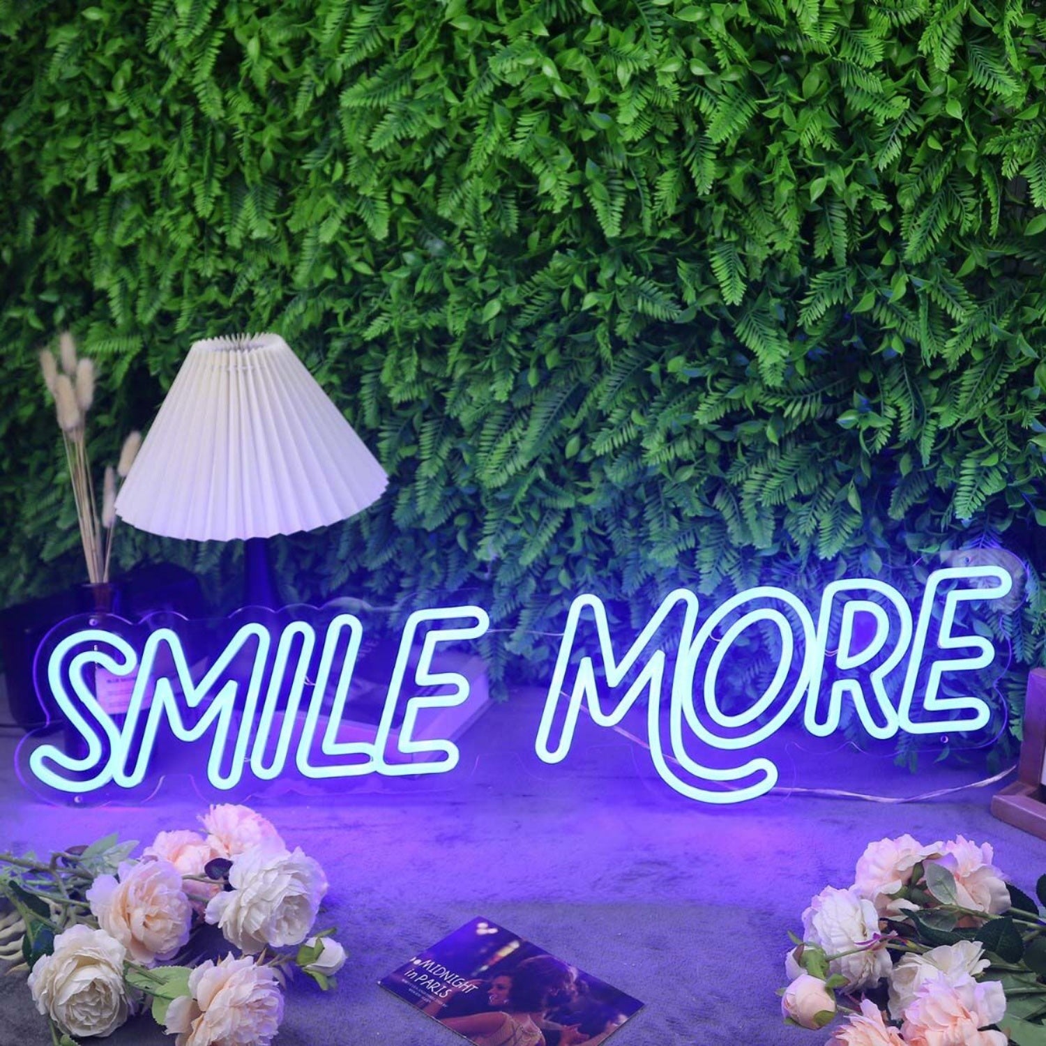Smile More Blue Led Neon Sign | Shineneon