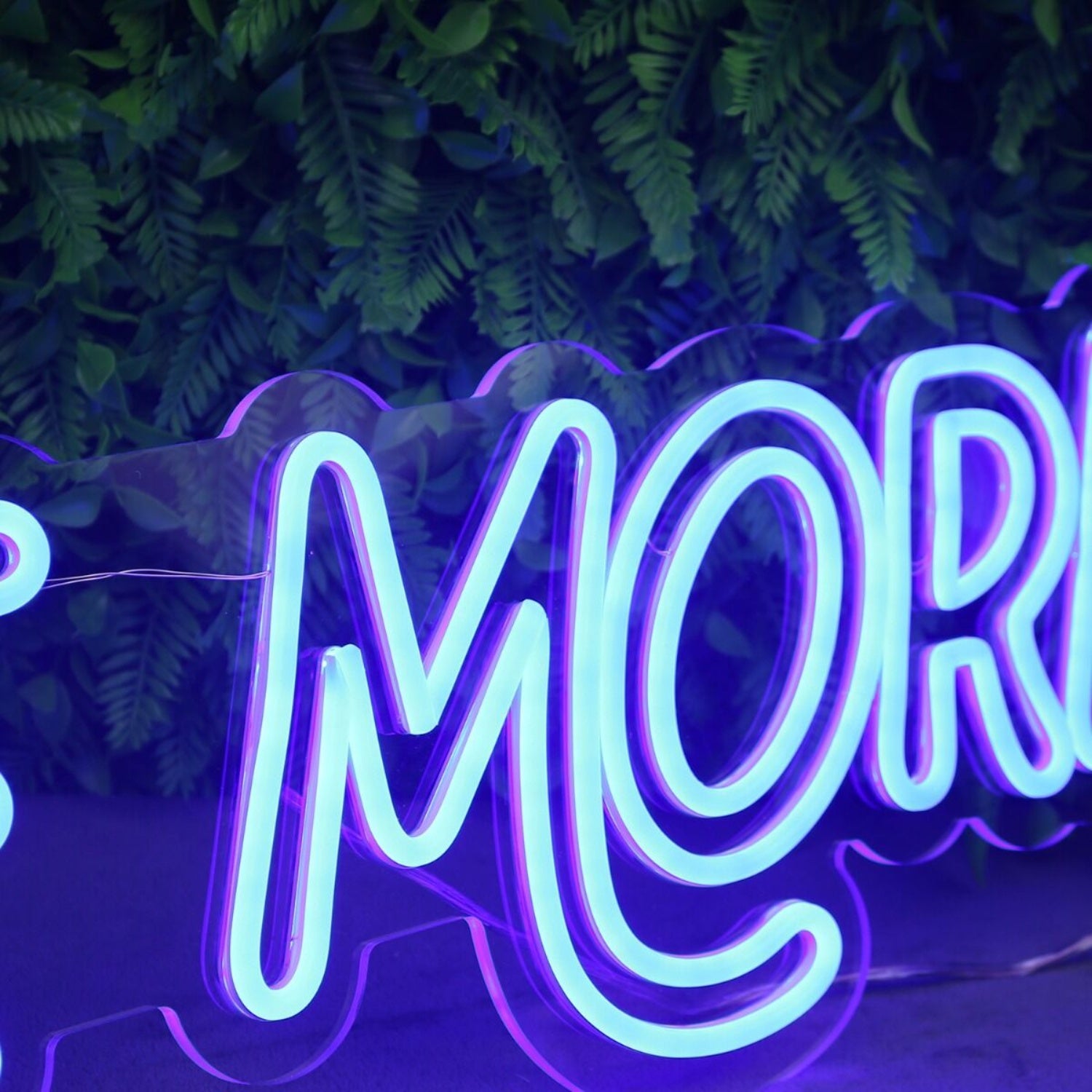 Smile More Blue Led Neon Sign | Shineneon