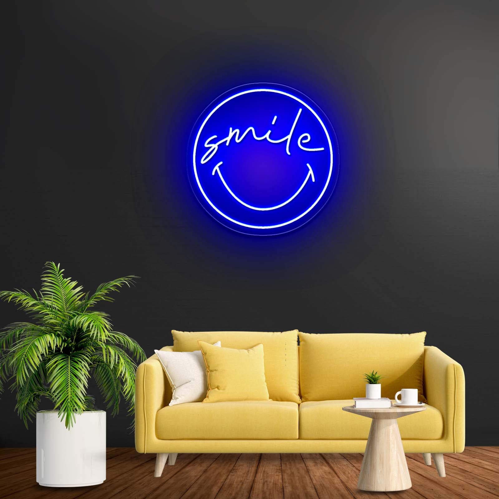 Smile Smiley Artistic Neon Signs Wall Art Led Signs