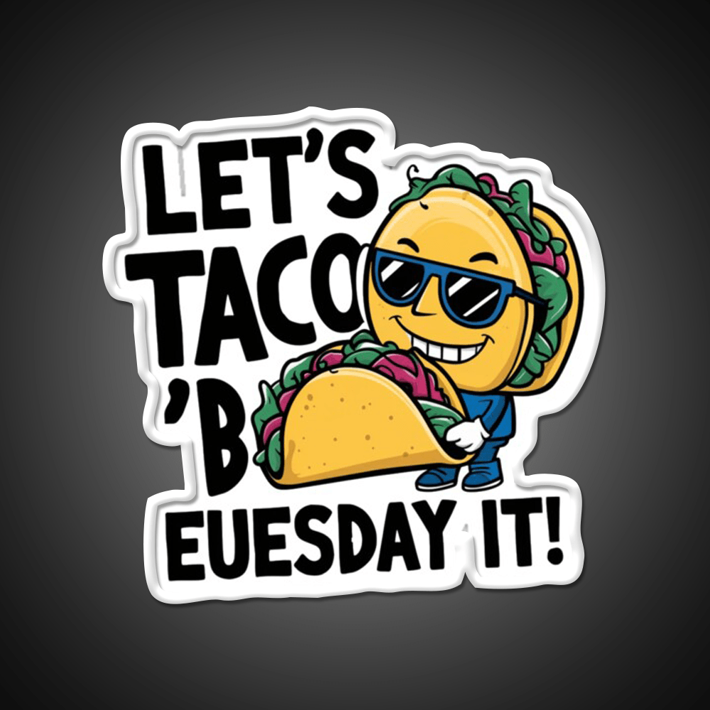Smile Taco Led Neon Sign Mexican Food Sign Rgb Color - Shineneon