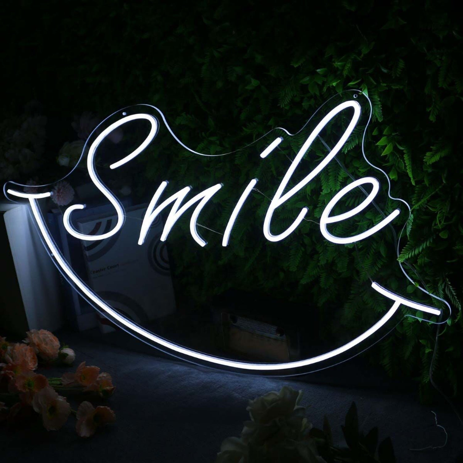 Smile White Custom Led Neon Sign - Shineneon