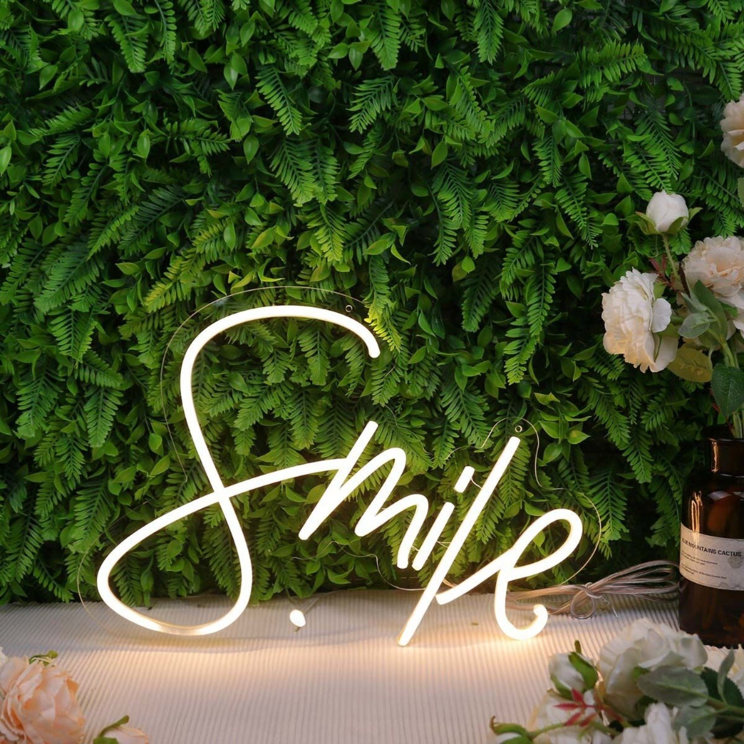 Smile Yellow Led Neon Sign For Positive And Fun Spaces - Shineneon