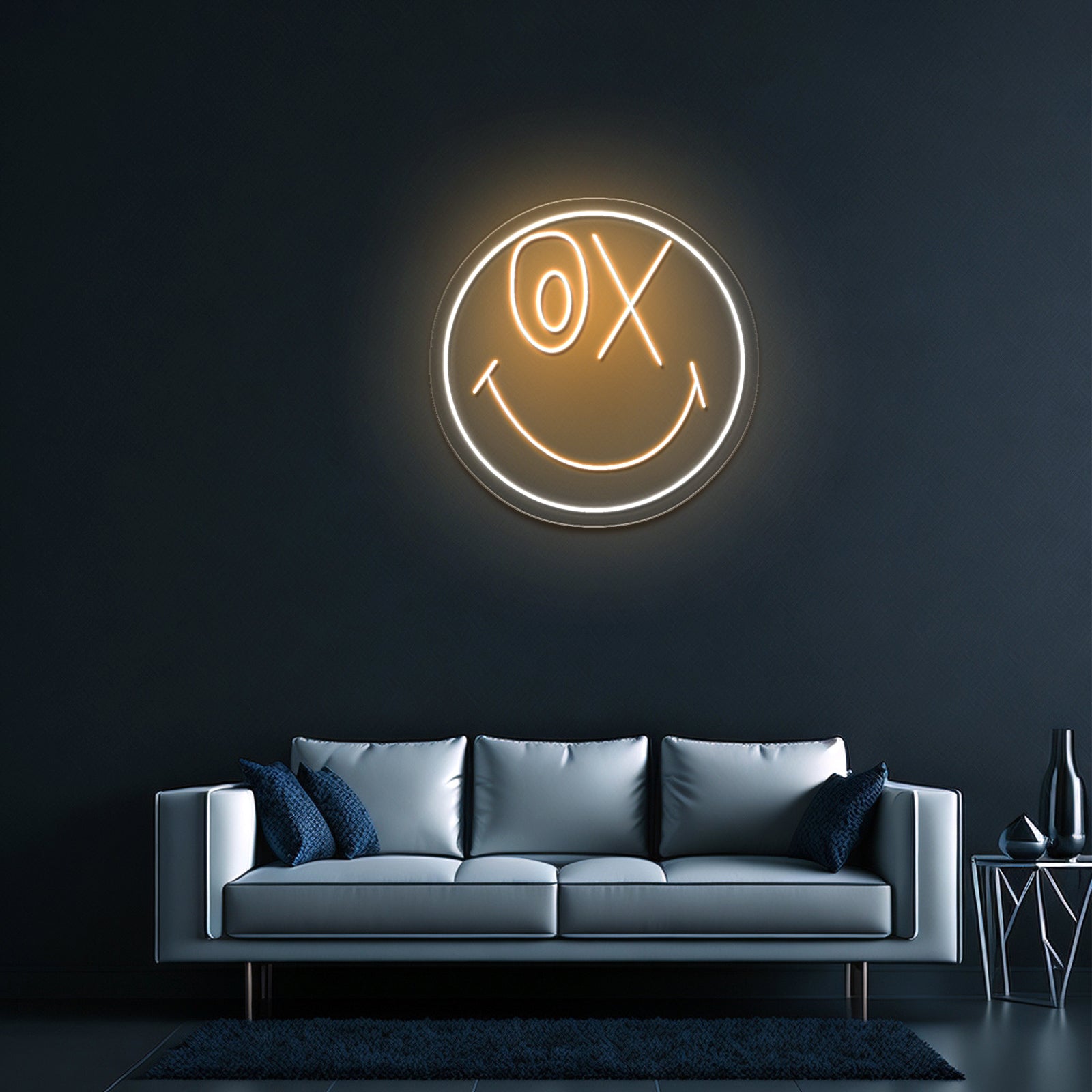 Smiley 50th Anniversary Artistic Neon Signs Wall Art Led Signs - LED neon sign view 8