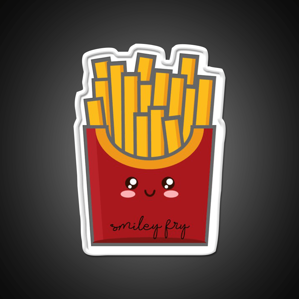 Smiley Fry Snack Food Led Neon Sign Rgb Color - Shineneon