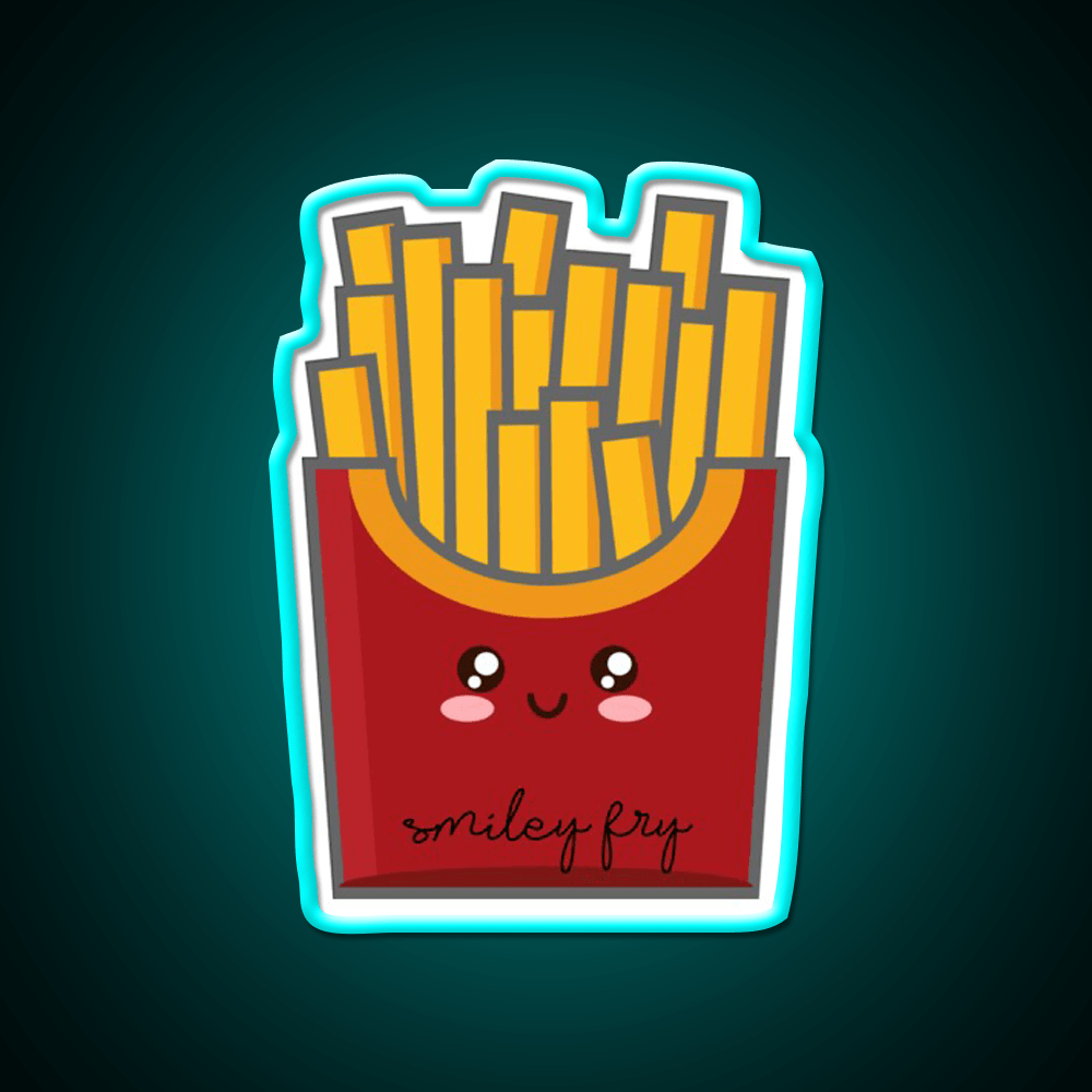 Smiley Fry Snack Food Led Neon Sign Rgb Color - Shineneon