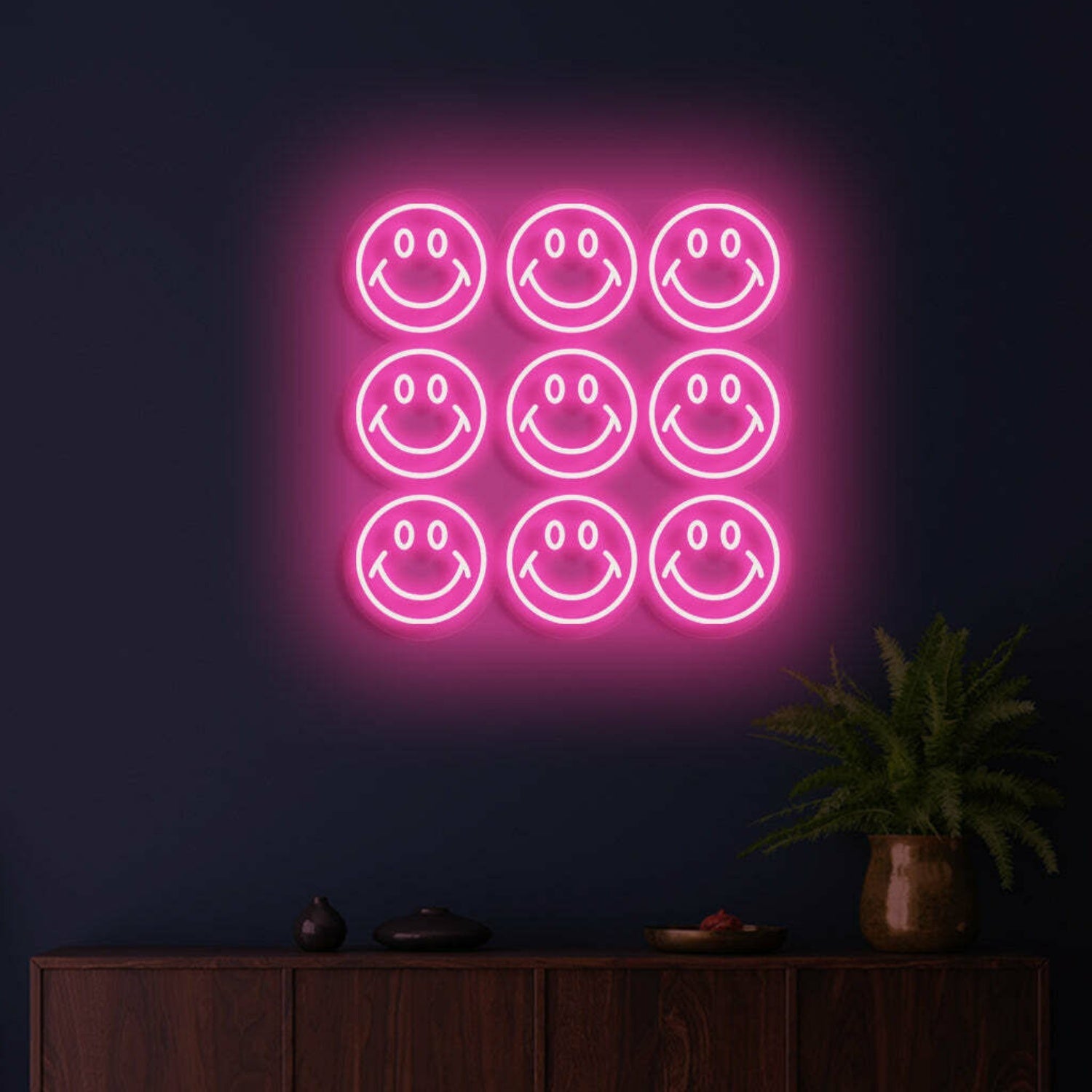 Smiley Wall Neon Joy And Positivity In Every Bulb - Shineneon