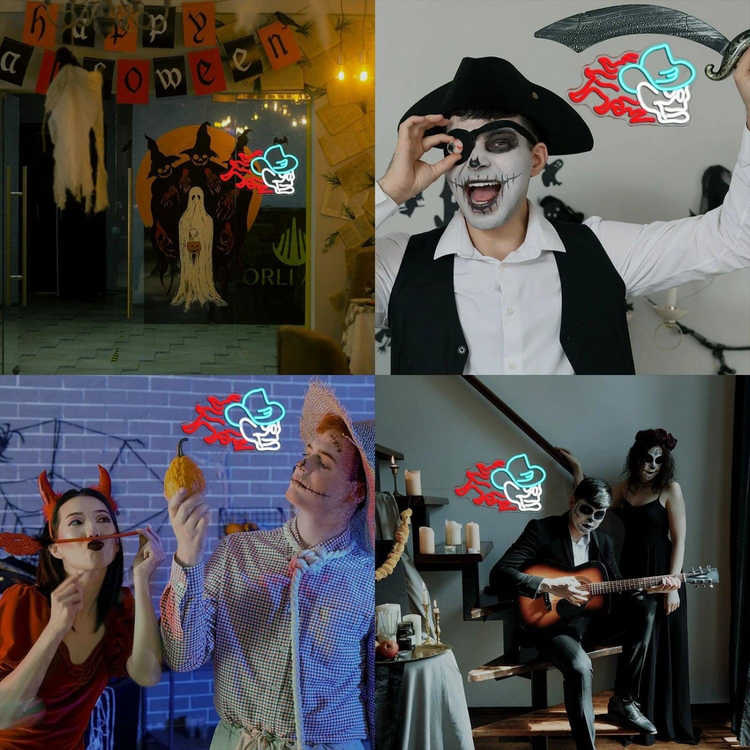 Smiling Pig Fire Bbq Led Neon Sign For Indoor Home Restaurant Decor | Shineneon