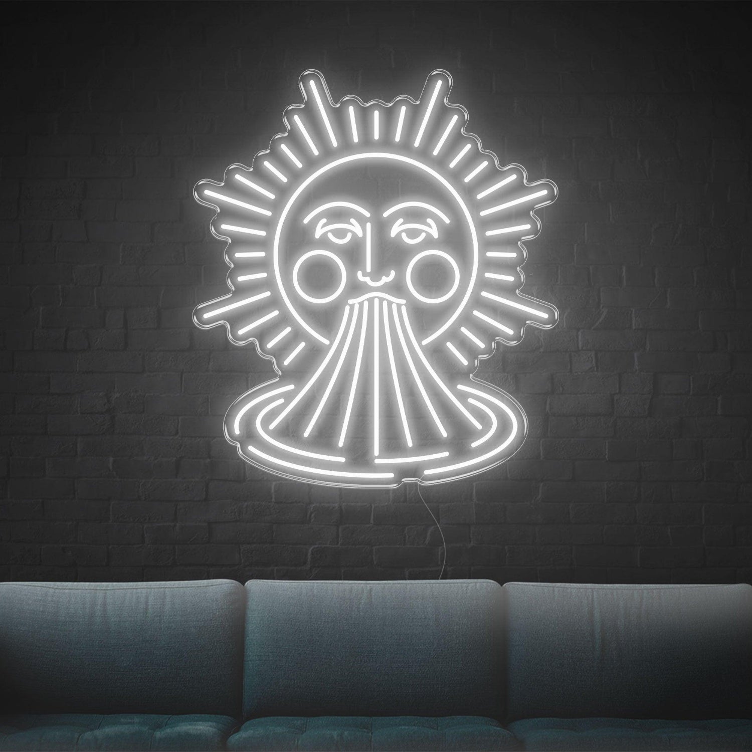 Smiling Sun Pink Led Neon Sign For Indoor Home Decor Wall Art | Shineneon