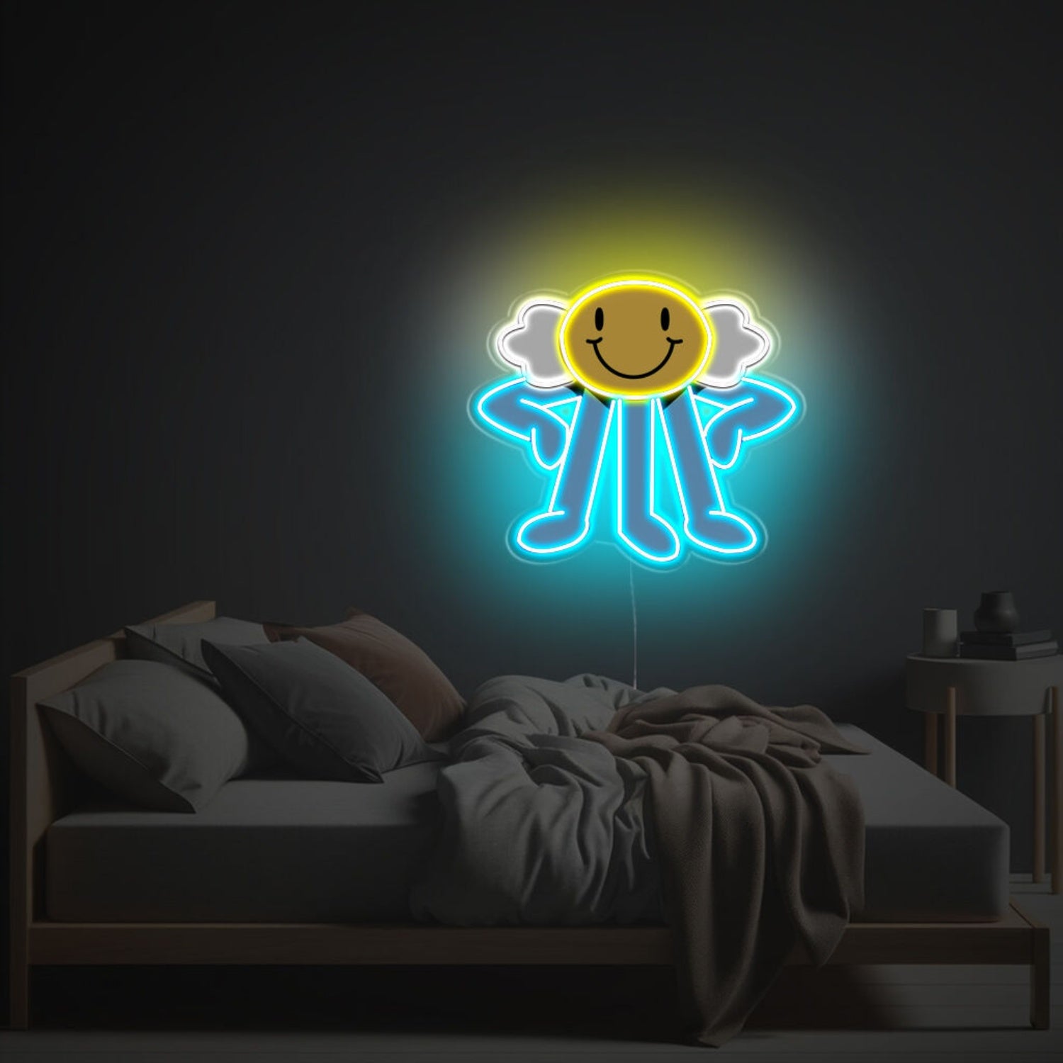 Smily Guy With Three Legs Led Neon Acrylic Artwork | Shineneon