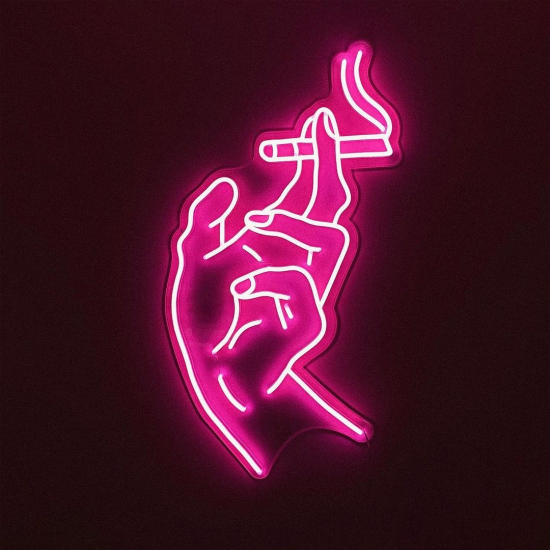 Smokers Hand Led Sign Business Neon Sign