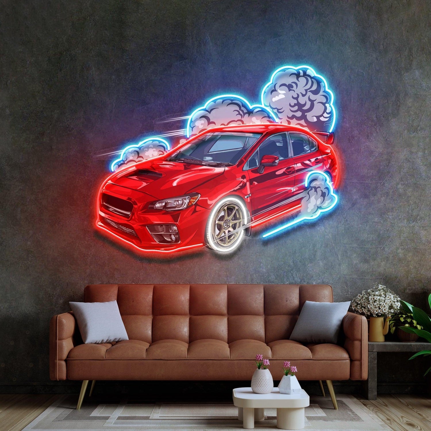 Smoking Monkey Cartoon Uv Printed Led Neon Sign For Home Studio Decor | Shineneon