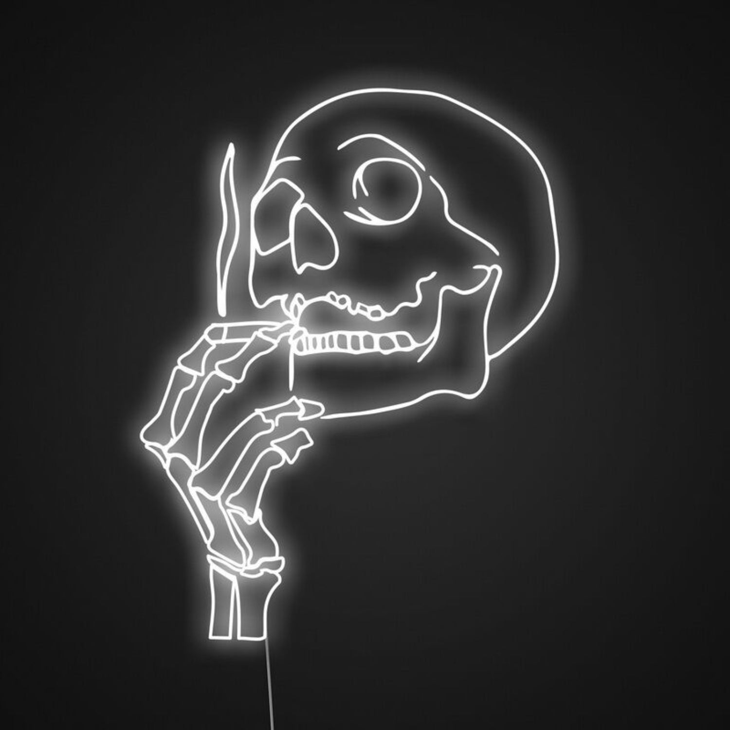 Smoking Skull Sign Skeleton Halloween Neon Sign | Shineneon