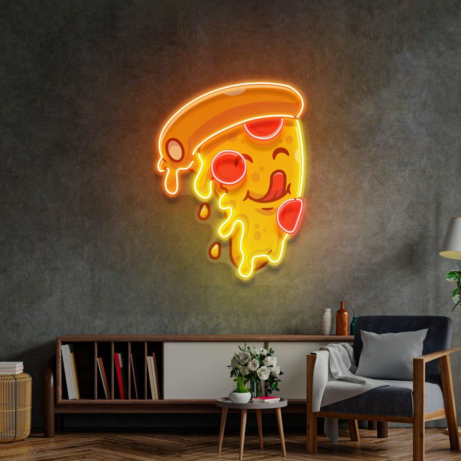 Smoky Cartoon Character Multicolor Uv Printed Led Neon Sign For Indoor Decor | Shineneon