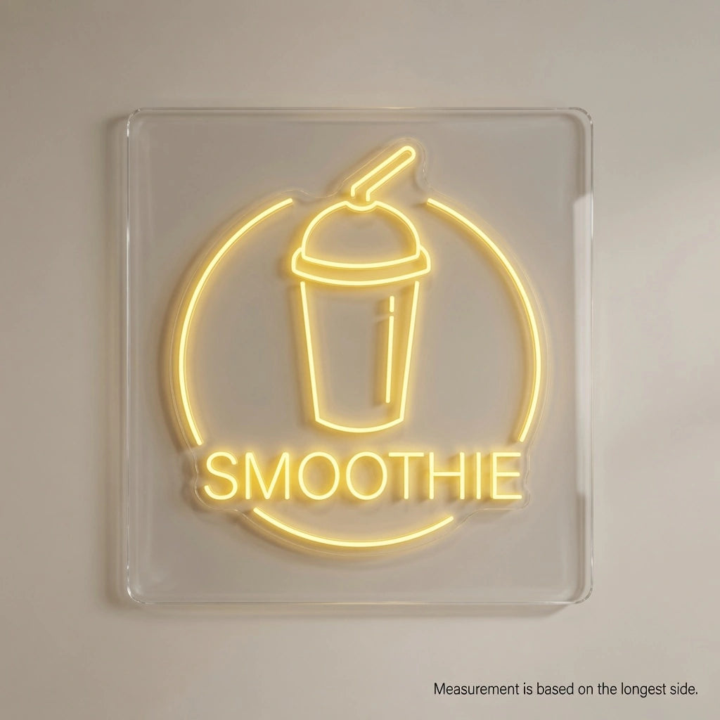 Smoothie Wall Decor LED Neon Sign - 04 Size Image