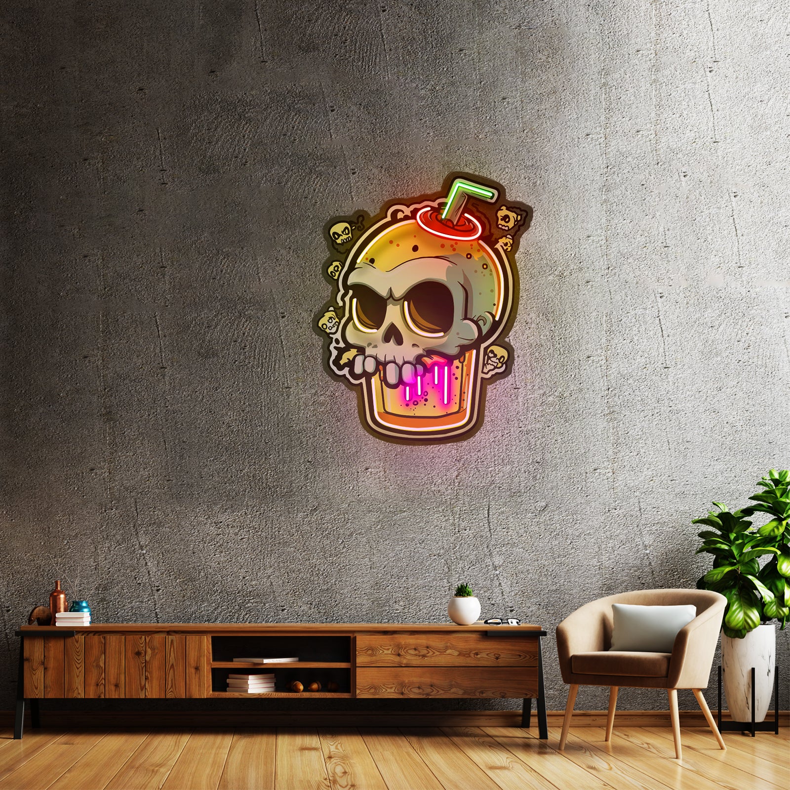 Snow House Christmas Led Neon Sign Artwork For Sale