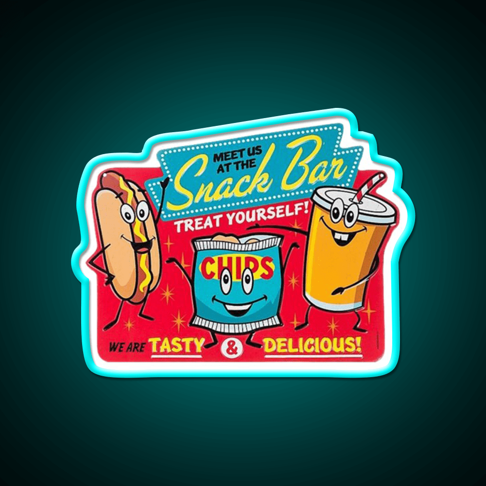 Snack Bar Snack Food Led Neon Sign Rgb Color - Shineneon