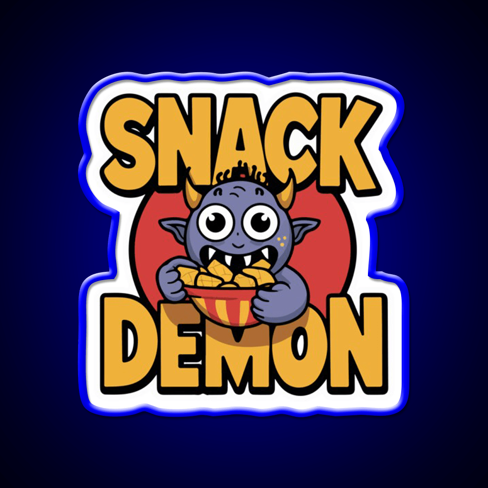 Snack Demon Snack Food Led Neon Sign Rgb Color - Shineneon